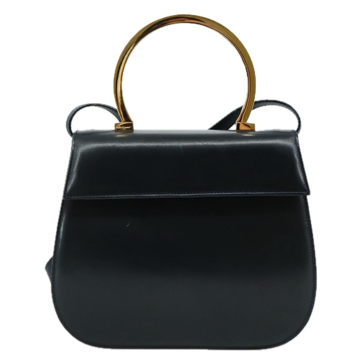 Salvatore Ferragamo Black Leather Handbag (Pre-Owned) Size ONE SIZE - 1 Thumbnail