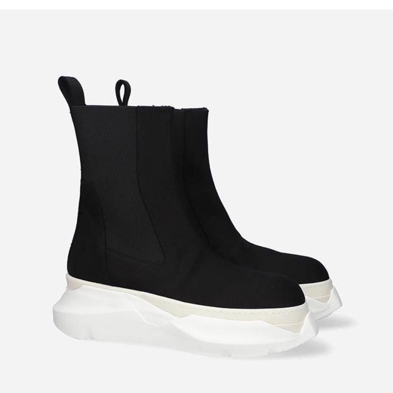 image of Rick Owens Beatle Abstract Shoes in Black, Men's (Size 12)