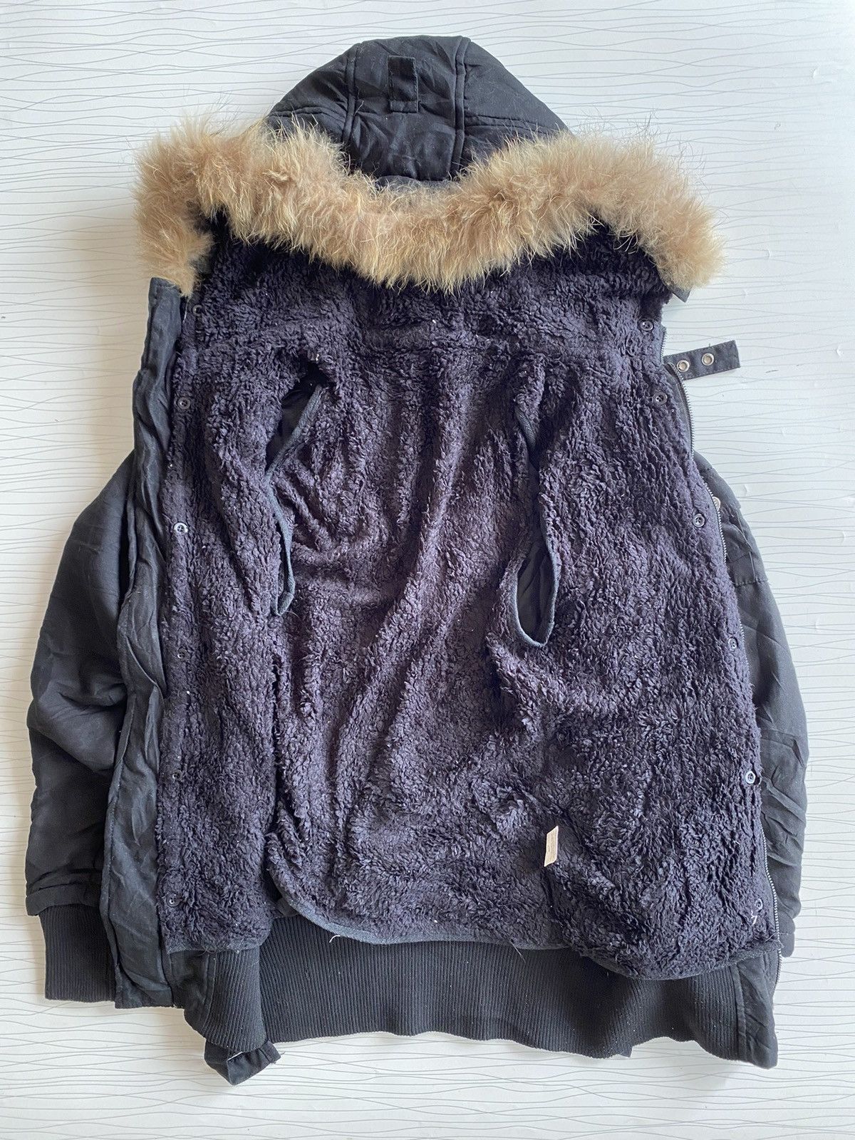 If Six Was Nine × Japanese Brand × Le Grande Bleu (L.G.B.) Japanese Cryx black Fur jacket Size US M / EU 48-50 / 2 - 10 Thumbnail