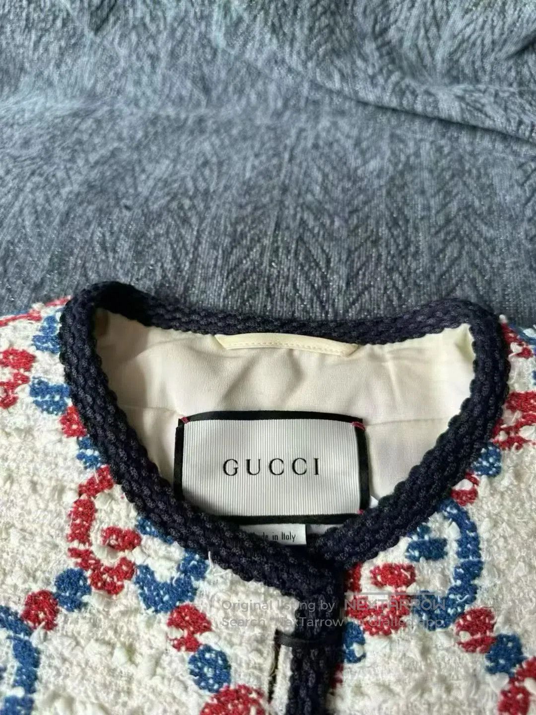 Gucci Guicci Checked Tweed Full Print Jacket| Size M / US 6-8 / IT 42-44 - 3 Thumbnail