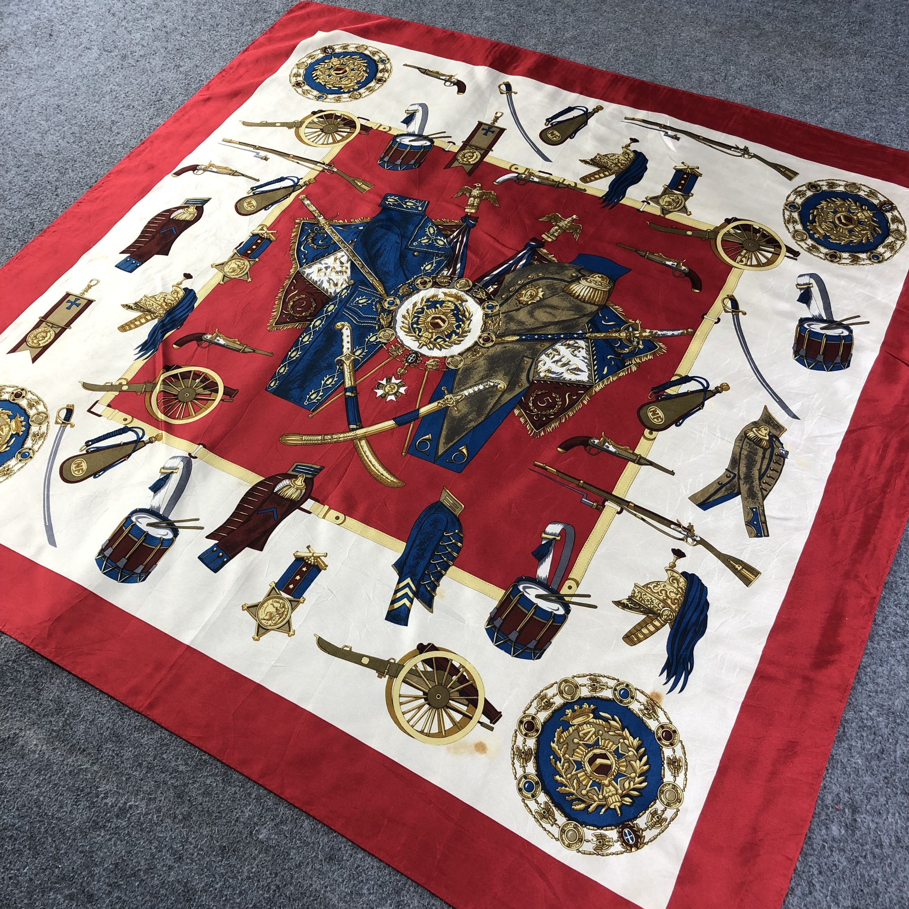 Japanese Brand Luxury Design Silk Scarf M757 Size ONE SIZE - 2 Thumbnail