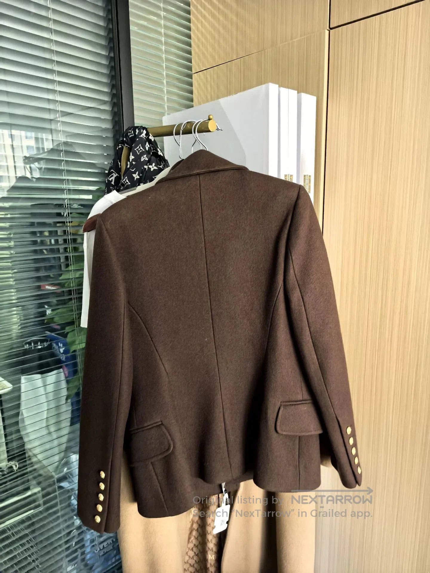 Balmain balmain deep brown double-breasted coat. Size US S / EU 44-46 / 1 - 5 Thumbnail