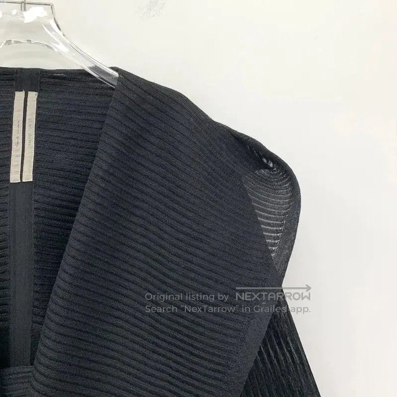 Rick Owens Rick Owens Black Silk Open Cardigan . Size XXS / US 00 / IT 34 - 3 Thumbnail
