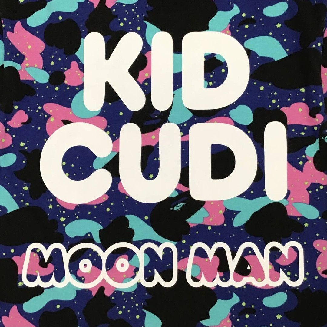 Bape × Kid Cudi BAPE × KID CUDI MOON MAN multi camo T-shirt a bathing ape Size US M / EU 48-50 / 2 - 5 Thumbnail