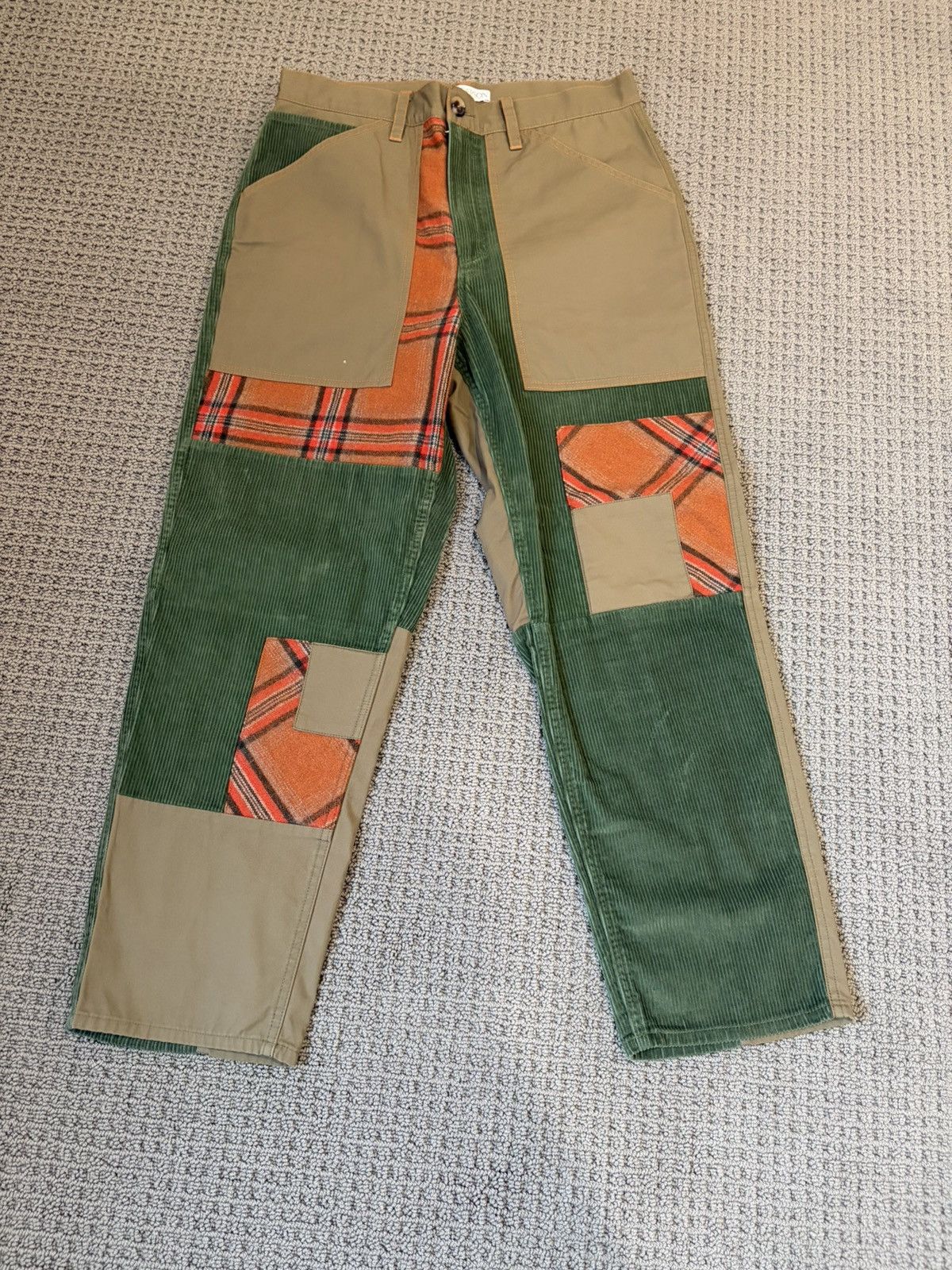 Luxury pants mixed media wool corduroy cotton. Brand new