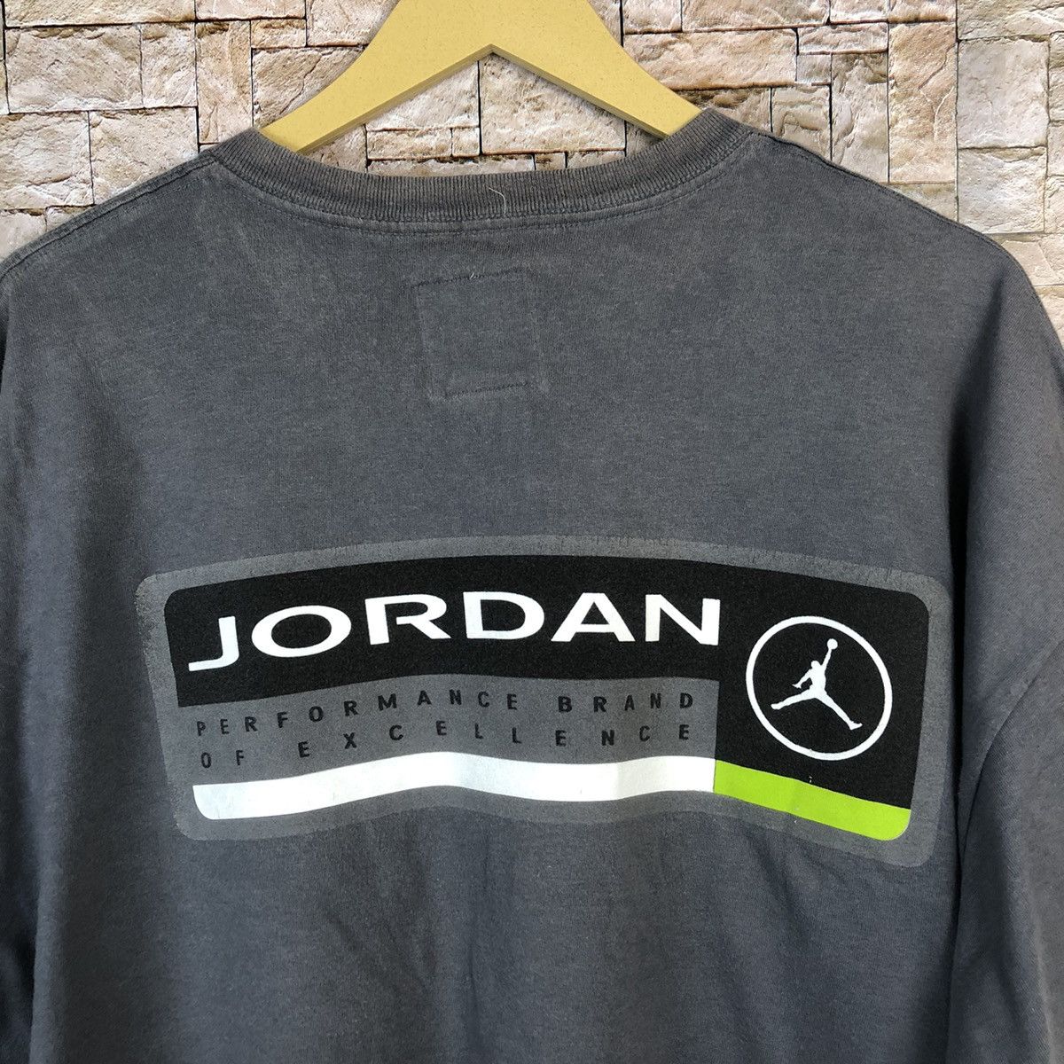 Jordan Brand Jordan Brand Nike faded Grey vintage tee #A540 Size US XL / EU 56 / 4 - 4 Thumbnail