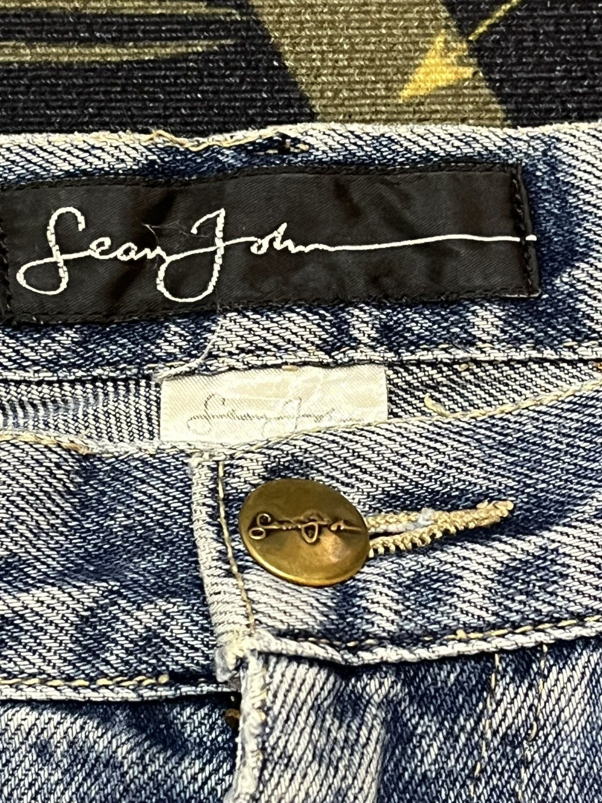 Sean John Vintage Sean John Baggy Faded Distressed Denim Size US 34 / EU 50 - 10 Thumbnail