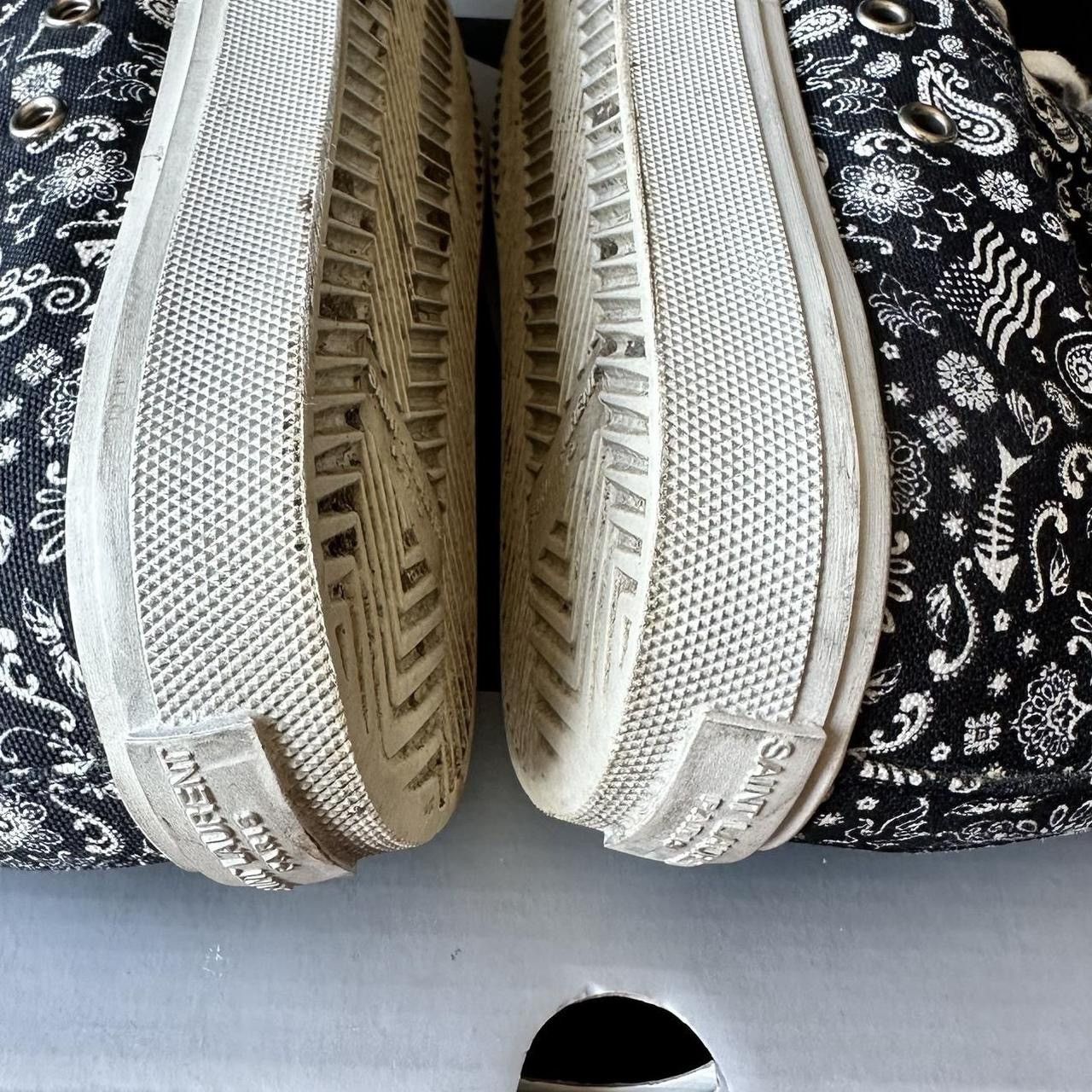Saint Laurent Paris Saint Laurent Bedford Black Bandana High-Top Sneaker Size US 10 / EU 43 - 7 Thumbnail