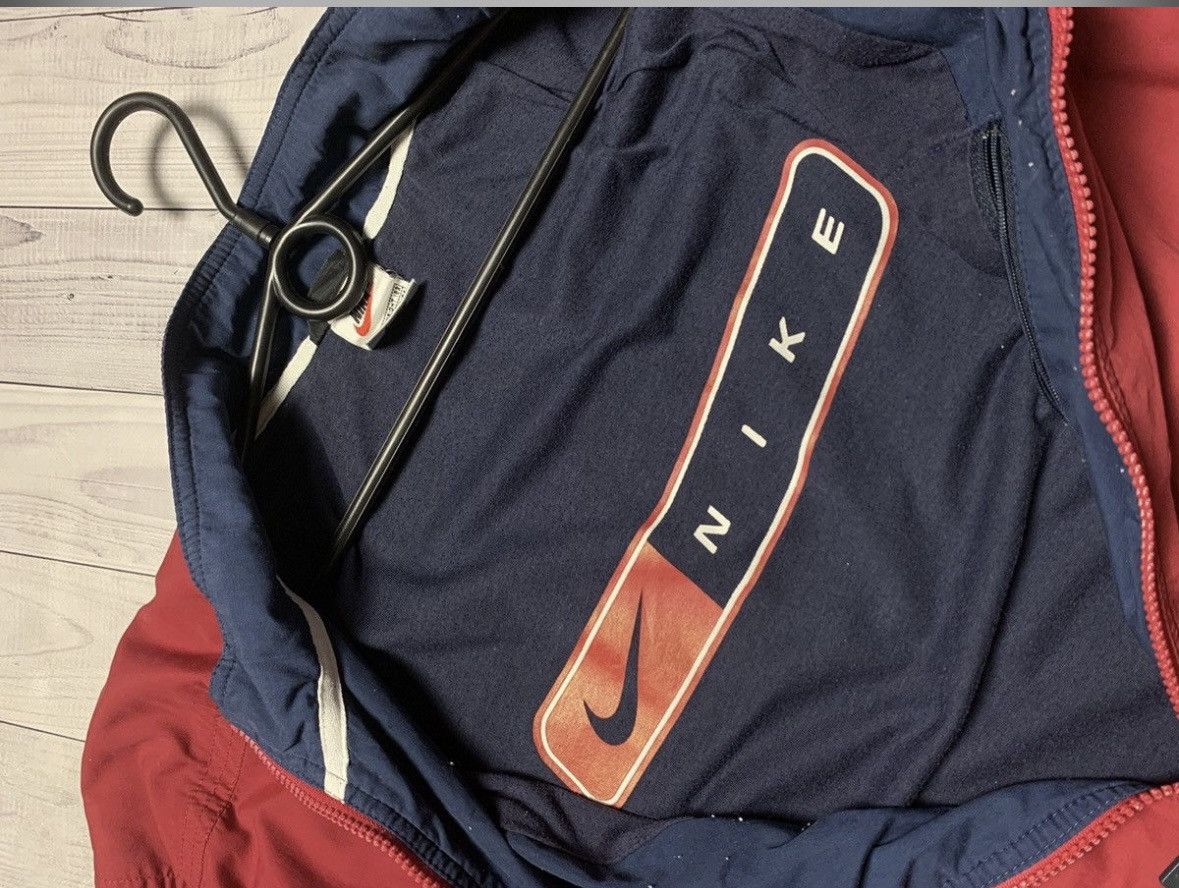 Nike × Vintage Vintage Nike track jacket size L logo red distressed Size US L / EU 52-54 / 3 - 4 Thumbnail