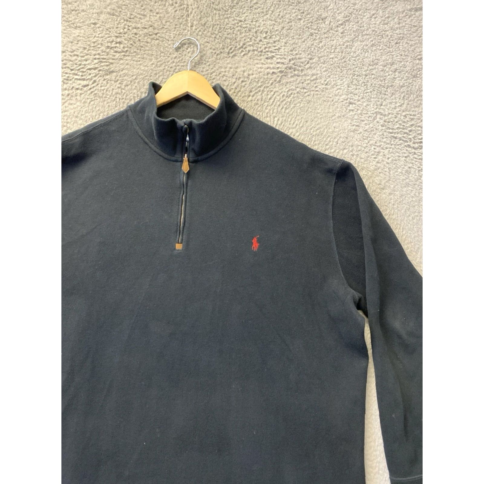 Polo Ralph Lauren Polo Ralph Lauren Sweater Men’s XXL Black Red Pony 1/4 Zip Mens Size US XXL / EU 58 / 5 - 2 Thumbnail