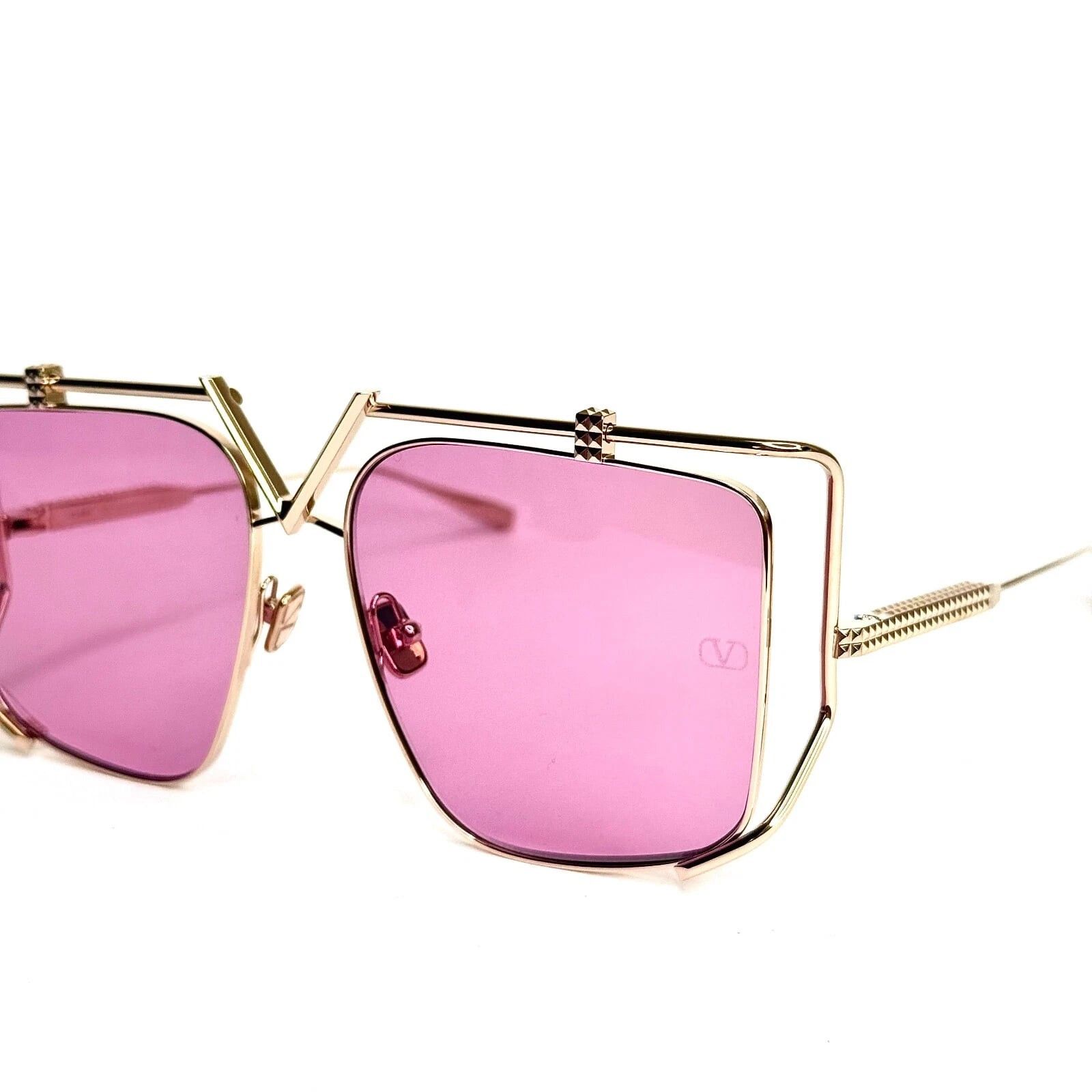 Valentino VALENTINO V LIGHT VLS116 Gold Titanium VLS 116C Sunglass Size ONE SIZE - 7 Thumbnail
