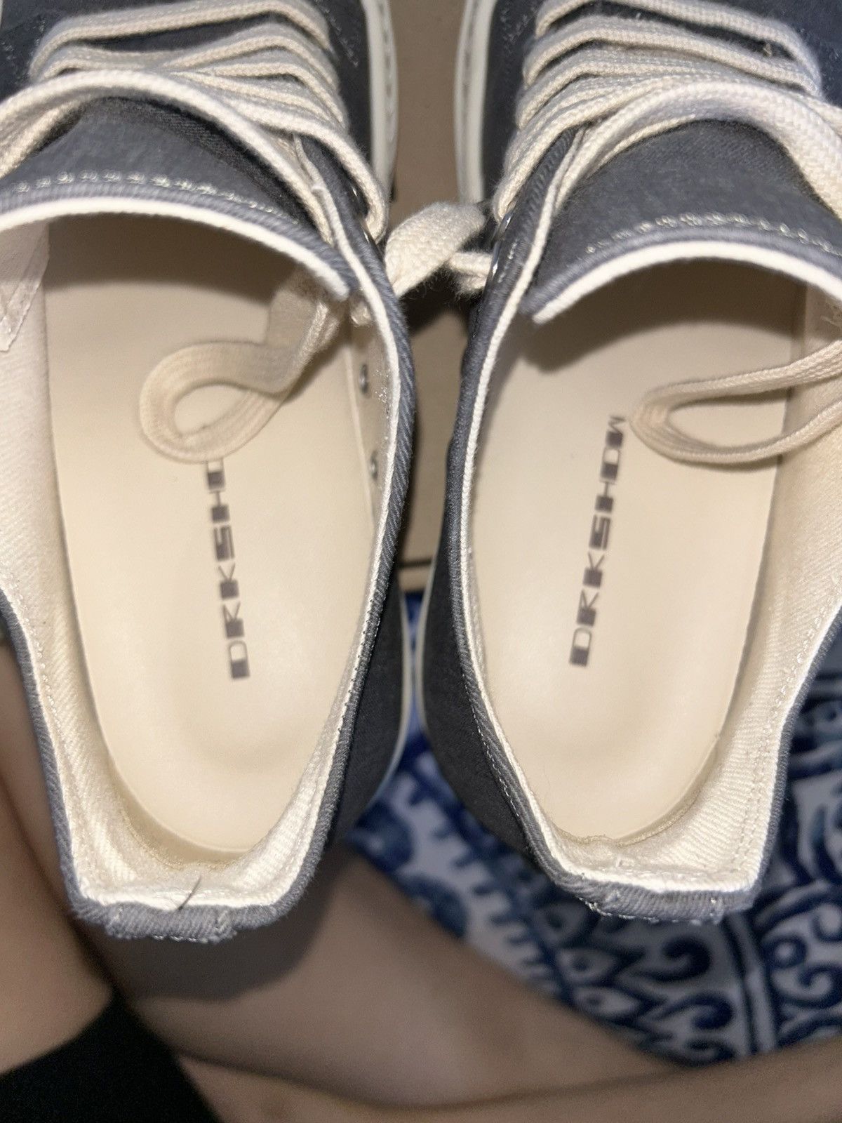 Rick Owens Drkshdw Gray Porterville Low Sneaks Sneakers Size US 6 / EU 39 - 1 Thumbnail