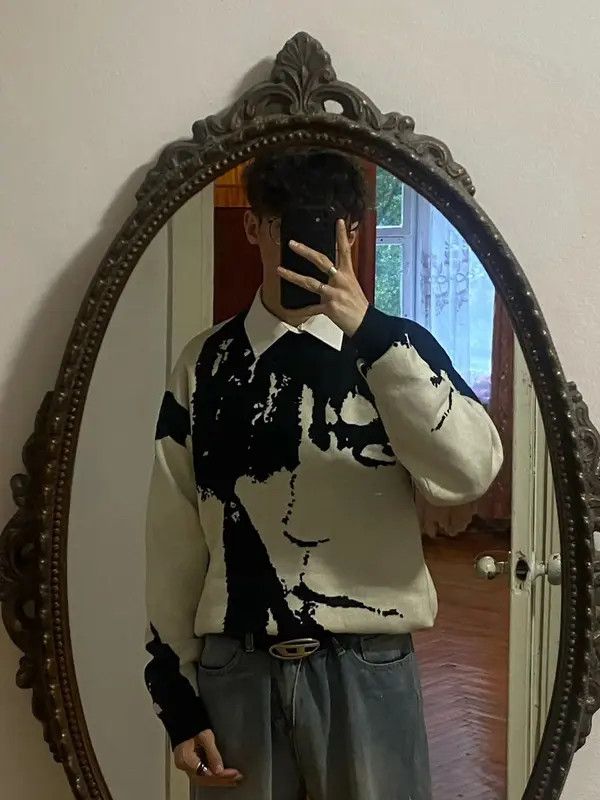 VIBE Streetwear Punk Anime Retro Pullover Sweater with graphic Size US L / EU 52-54 / 3 - 8 Thumbnail