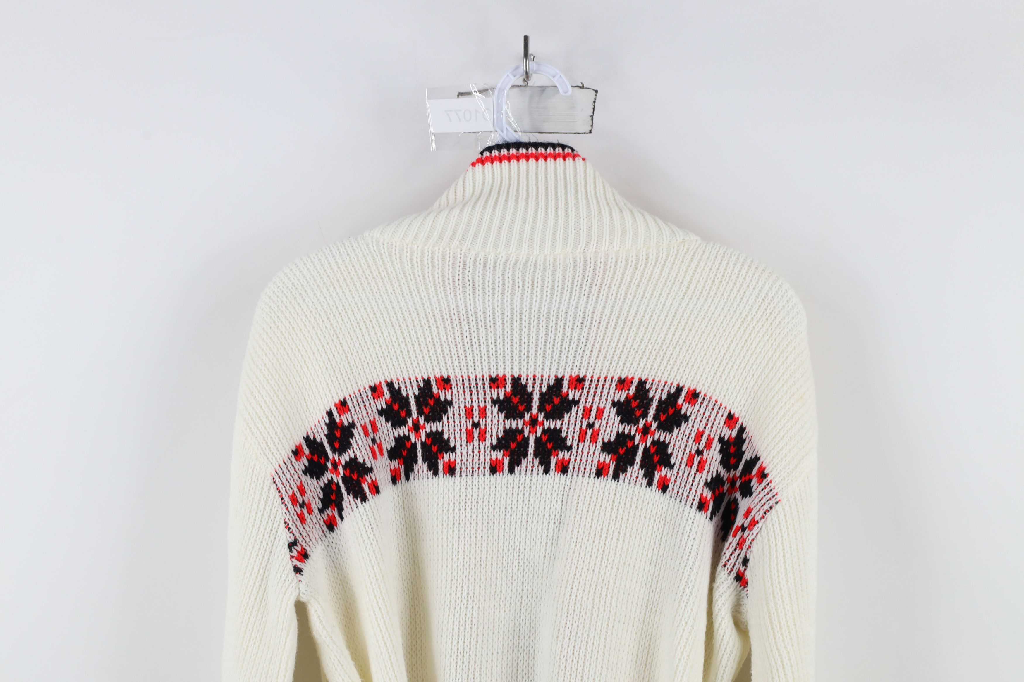 Vintage Vintage 60s 70s Knit Belted Shawl Cardigan Sweater USA Size L / US 10 / IT 46 - 11 Thumbnail