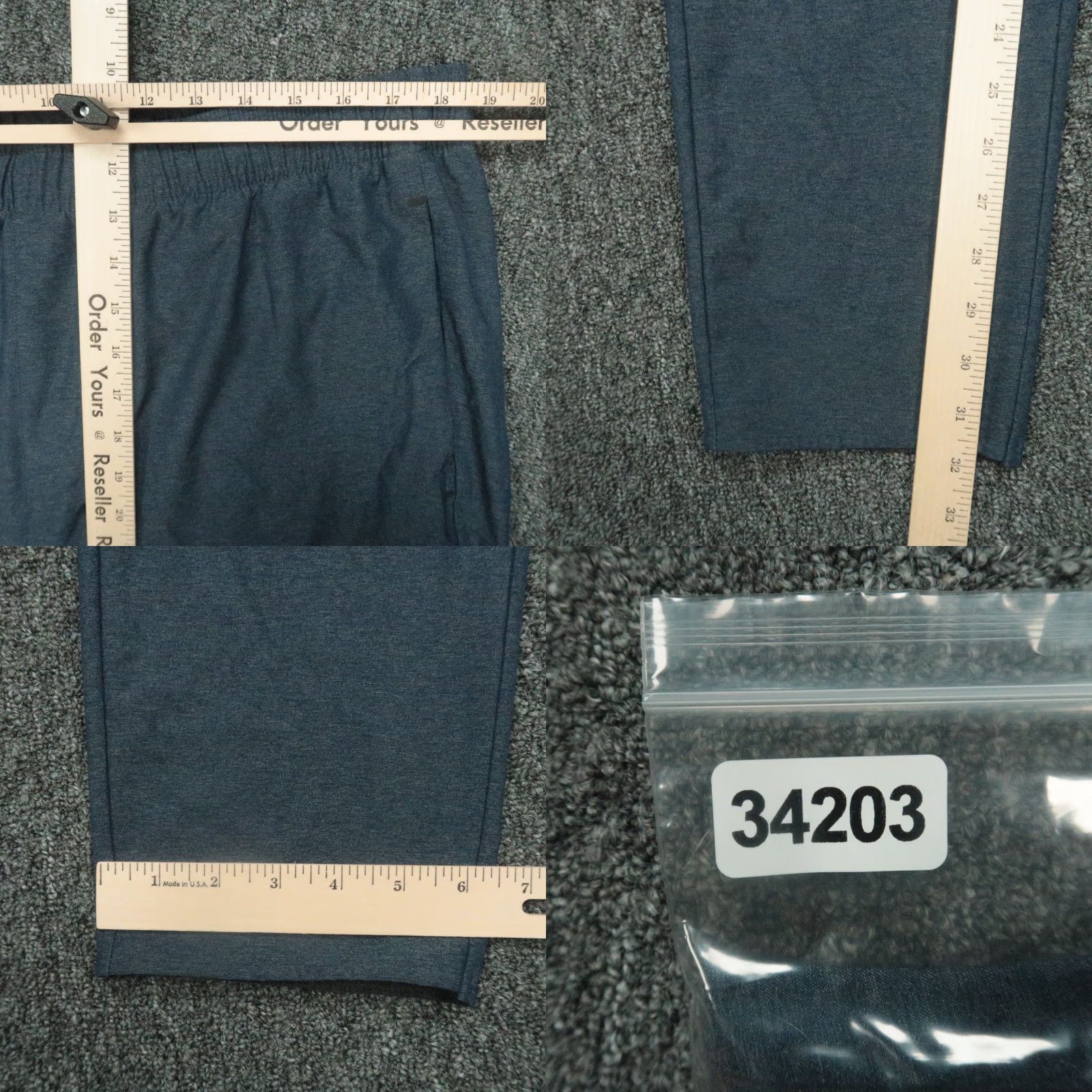 Rhone Rhone Pants Men Extra Large Blue Performance Jogger Zip Pockets Training XL Size US 36 / EU 52 - 8 Thumbnail