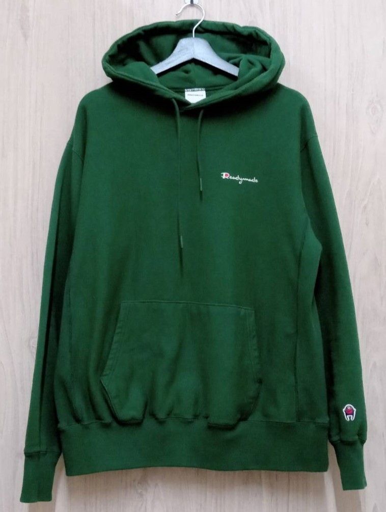 READYMADE READYMADE 'PIONCHAM' HOODIE - CHAMPION REMAKE GREEN TTS MED Size US M / EU 48-50 / 2 - 7 Thumbnail