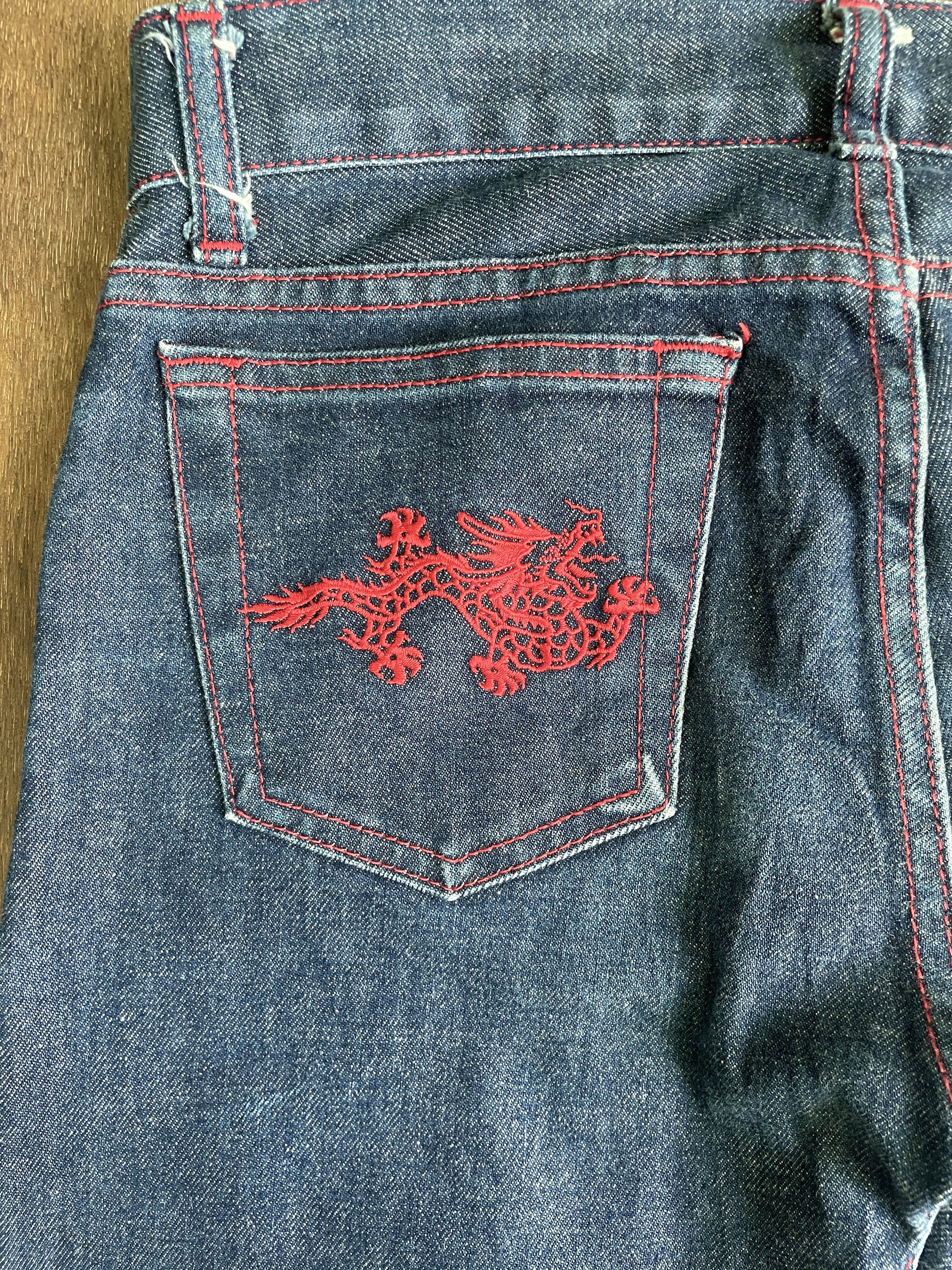Vivienne Tam VIVIENNE TAM Red Dragons Embroidery Denim Size 28" / US 6 / IT 42 - 15 Thumbnail