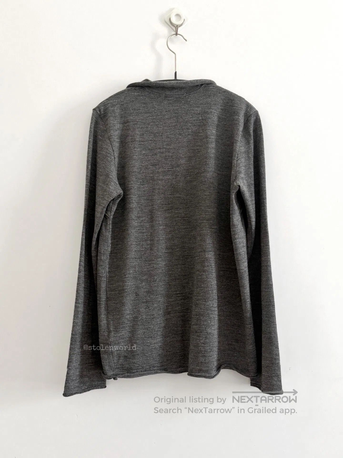 Comme des Garcons gray wool top with bow detail. Size M / US 6-8 / IT 42-44 - 4 Thumbnail