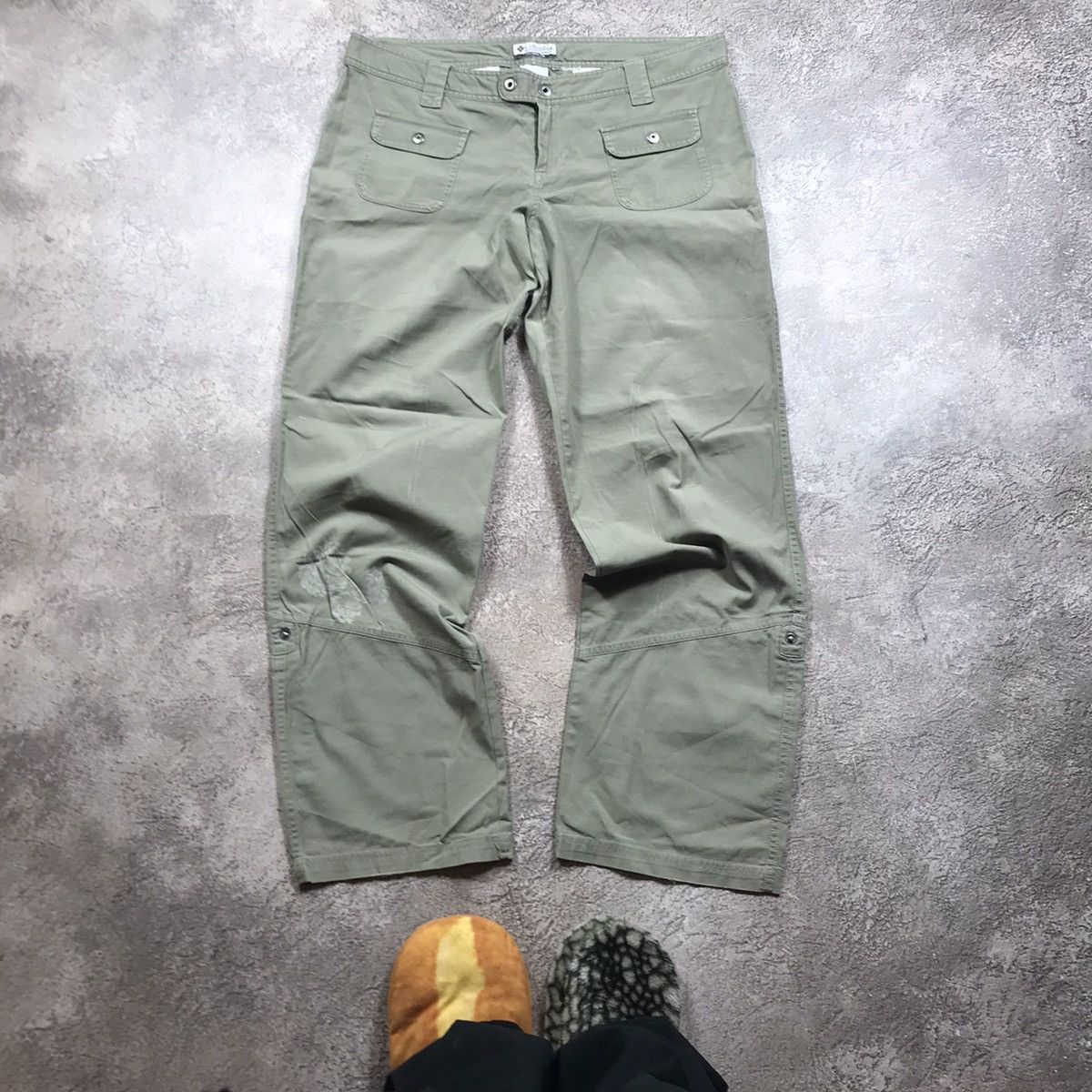 Vintage Vintage Y2K Baggy Cargo Pants Thrashed Streetwear Graphic 32 Size 32" / US 10 / IT 46 - 2 Thumbnail
