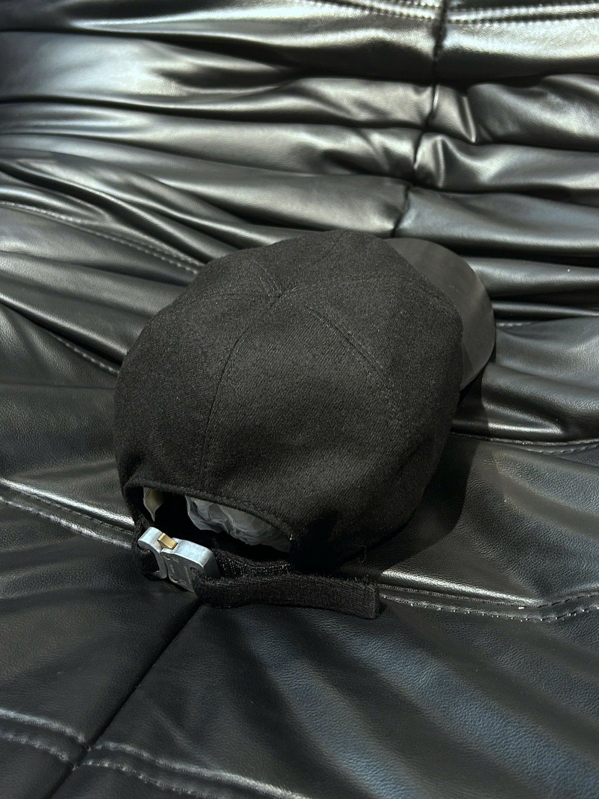 1017 ALYX 9SM 1017 ALYX 9SM Stretch Wool Twill and Leather Baseball Cap Size ONE SIZE - 2 Thumbnail