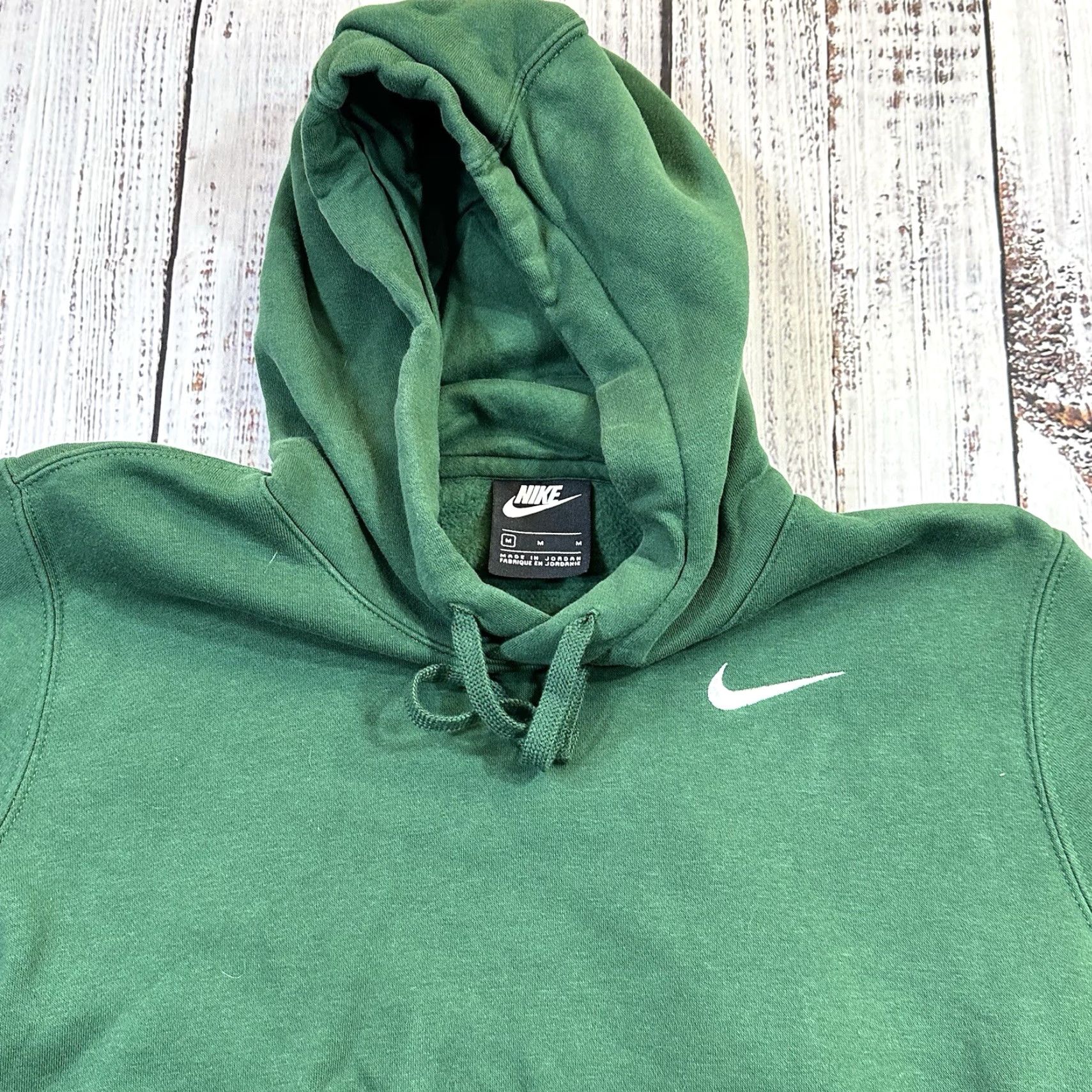 Nike Nike Hoodies Women Pullover Swoosh Embroidered Green Kelly Medium Size M / US 6-8 / IT 42-44 - 6 Thumbnail