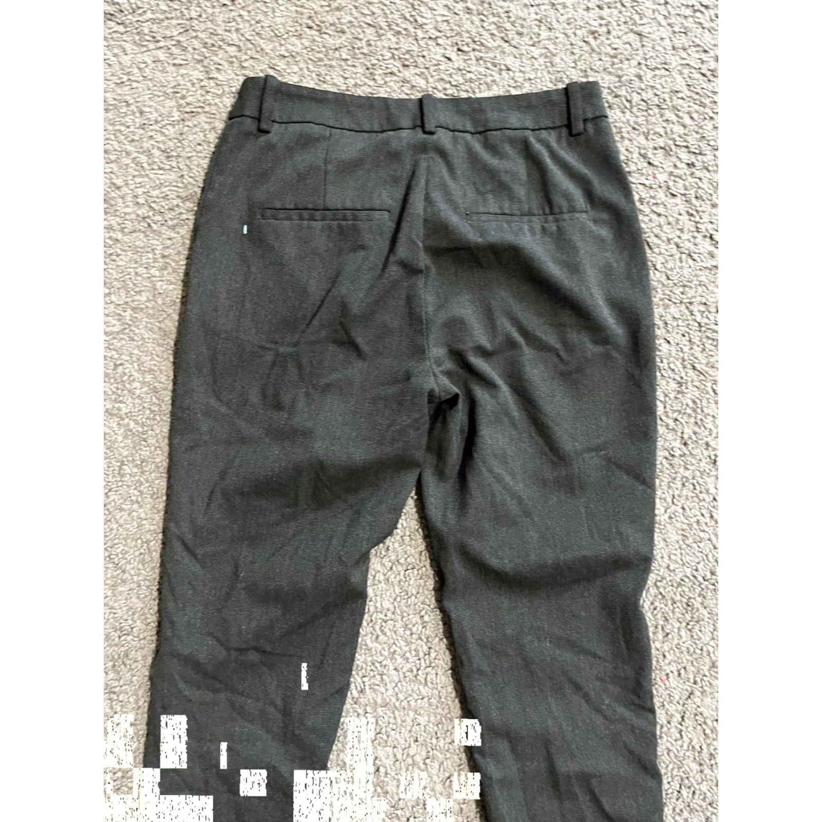 H&M H&M Dress Pants Women 4 Black Business Casual Ankle Flat Front Regular Skinny Zip Front 4 Womens Size 27" / US 4 / IT 40 - 4 Thumbnail
