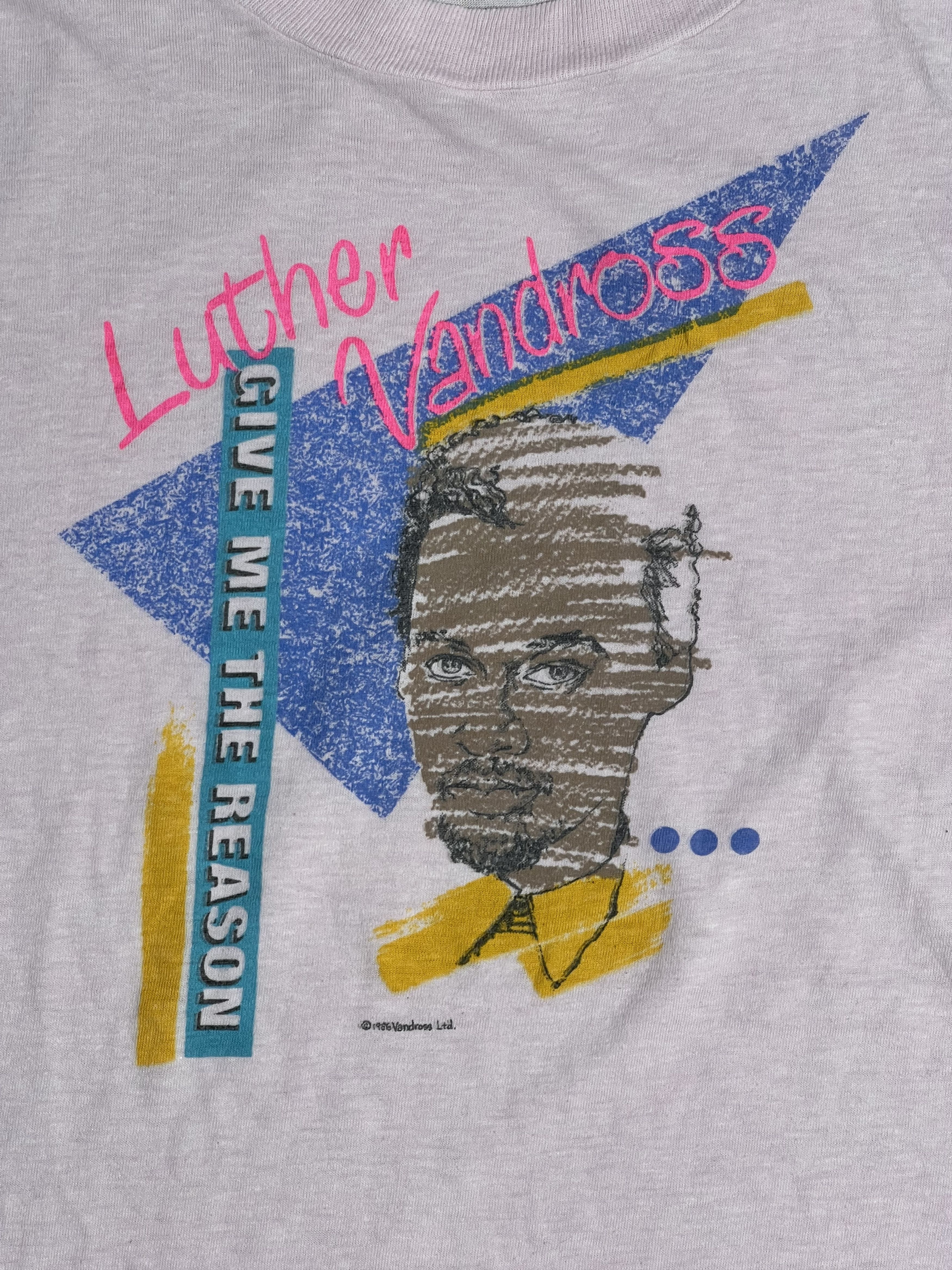 Band Tees Vtg 80s Luther Vandross Give Me The Reason Album (L) GTMD914 Size US L / EU 52-54 / 3 - 2 Thumbnail
