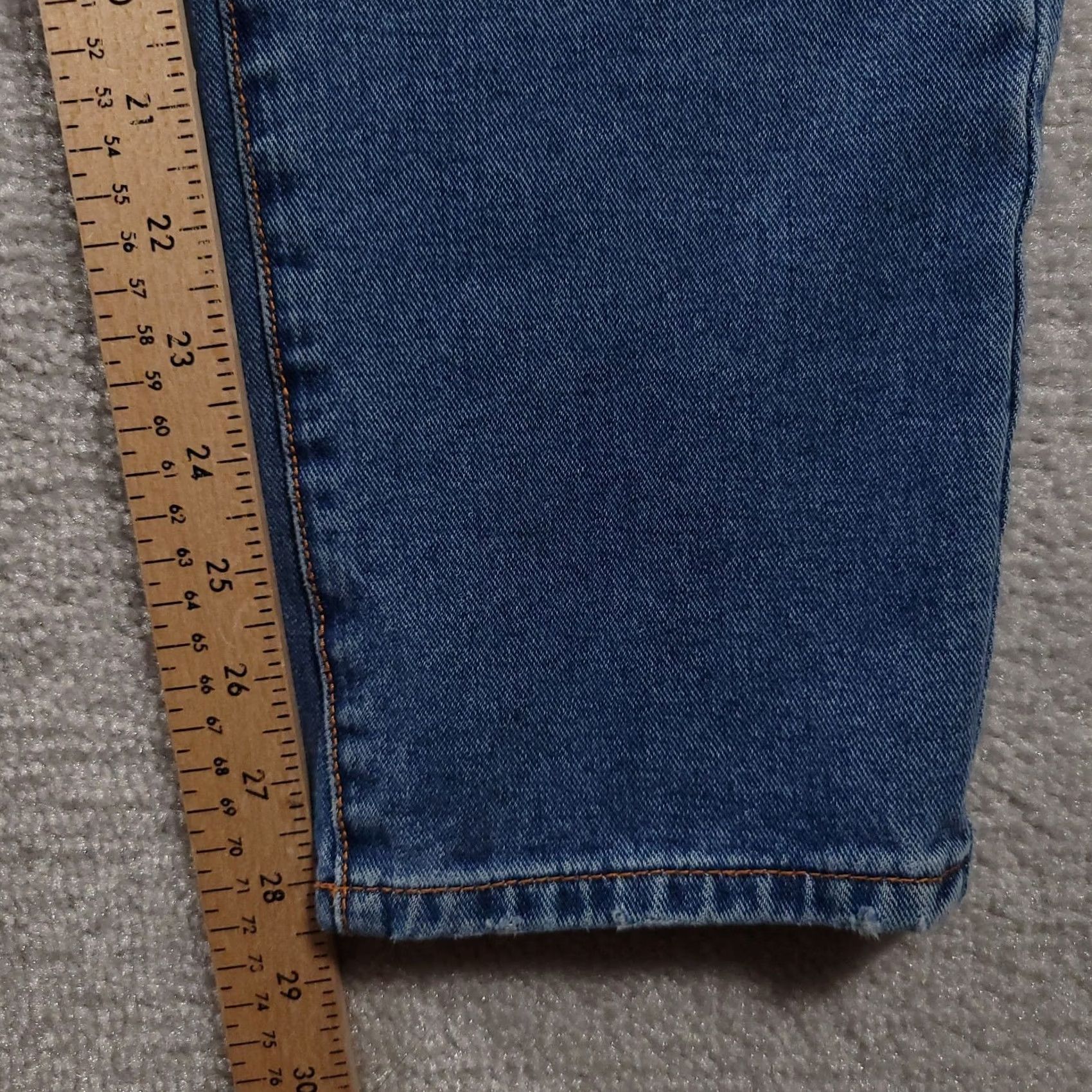 Denime American Bazi Jeans Womens Adult L 32x28.5 Blue Denim Distressed Ripped Tapered Jeans Womens Size 36" / US 14 / IT 50 - 6 Thumbnail