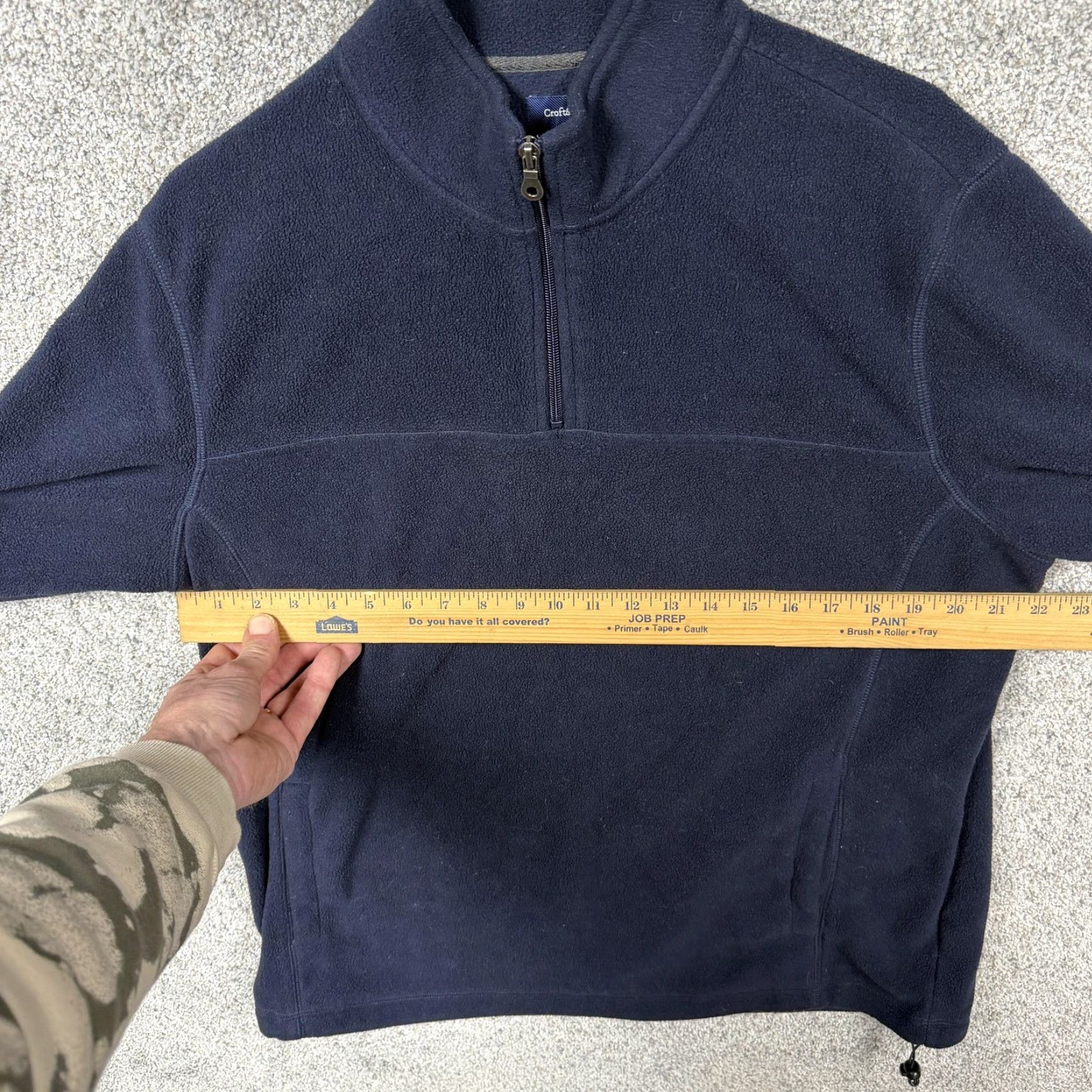 Croft & Barrow Croft & Barrow Jacket Mens L Blue Fleece 1/4 Zip Pullover Outdoor Hiking Size US L / EU 52-54 / 3 - 4 Thumbnail