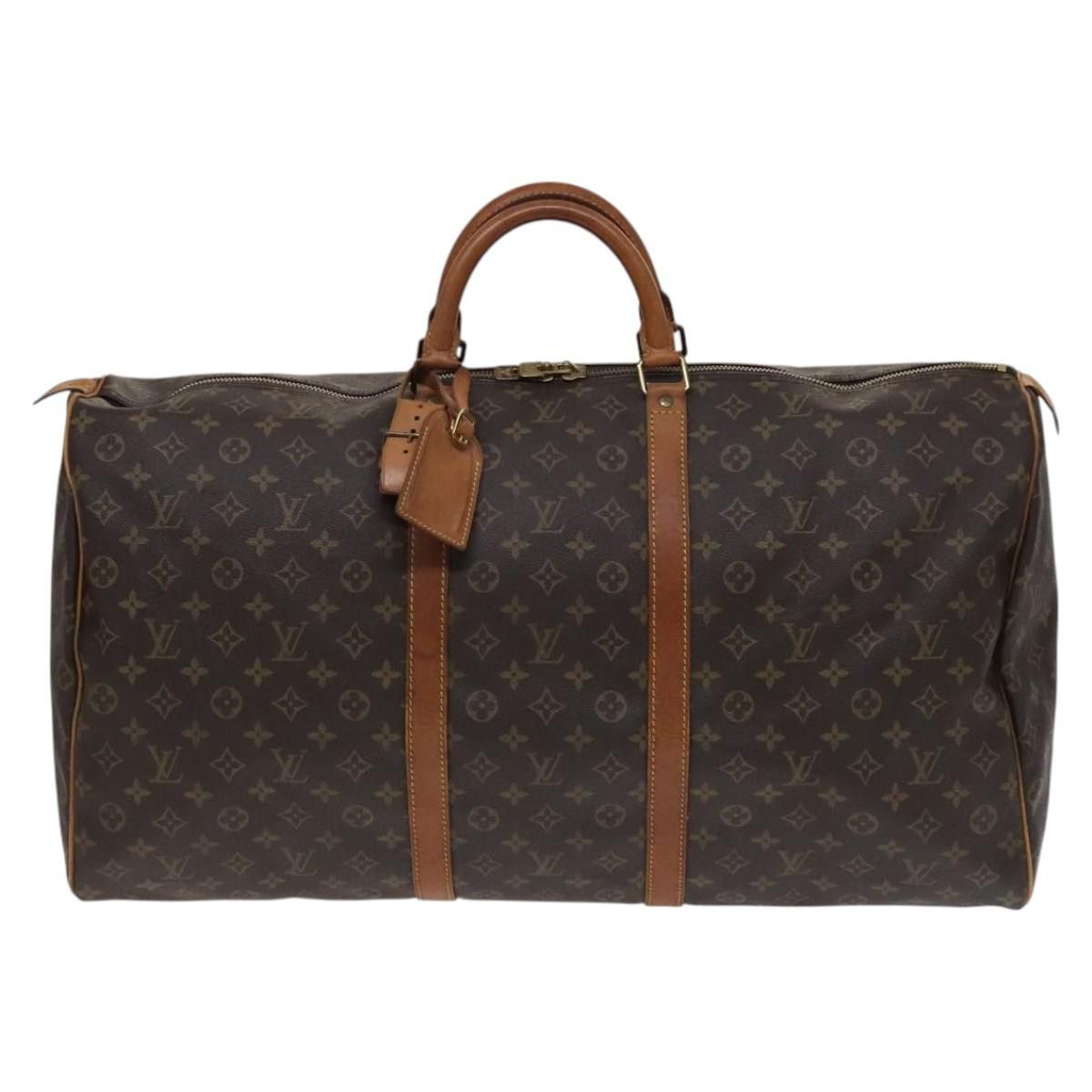 Louis Vuitton Keepall 60 Brown Canvas Travel Bag (Pre-Owned) Size ONE SIZE - 1 Thumbnail