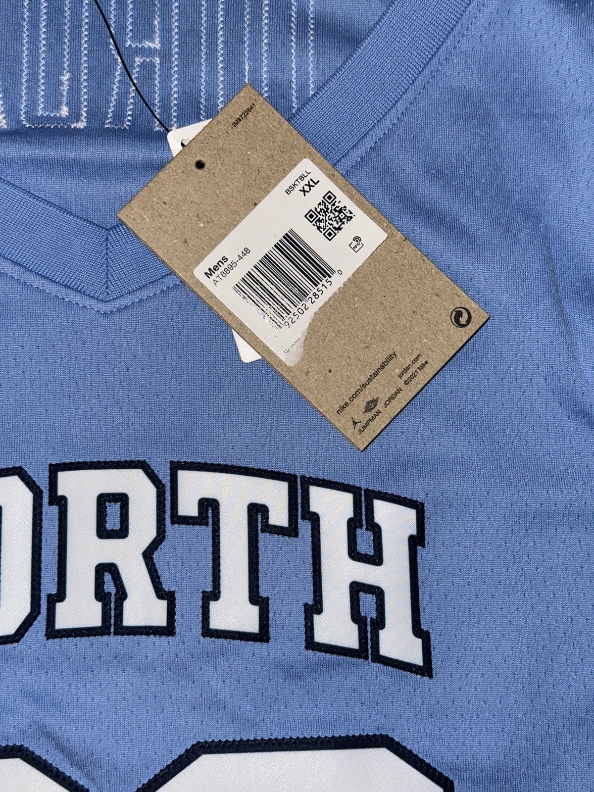 Jordan Brand Nike UNC North Carolina Jordan Tar Heels Limited Jersey 2XL Size US XXL / EU 58 / 5 - 4 Thumbnail
