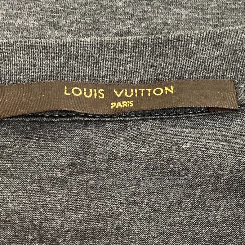 Louis Vuitton Black lock logo presbyopic cotton crewneck T