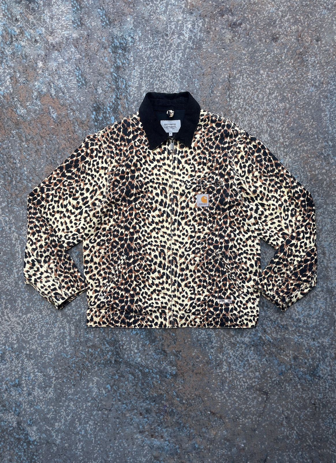 ジャケット・アウター Wacko Maria OG Detroit Jacket Carhartt Carhartt x Wacko Maria Detroit Jacket Leopard Print & Black