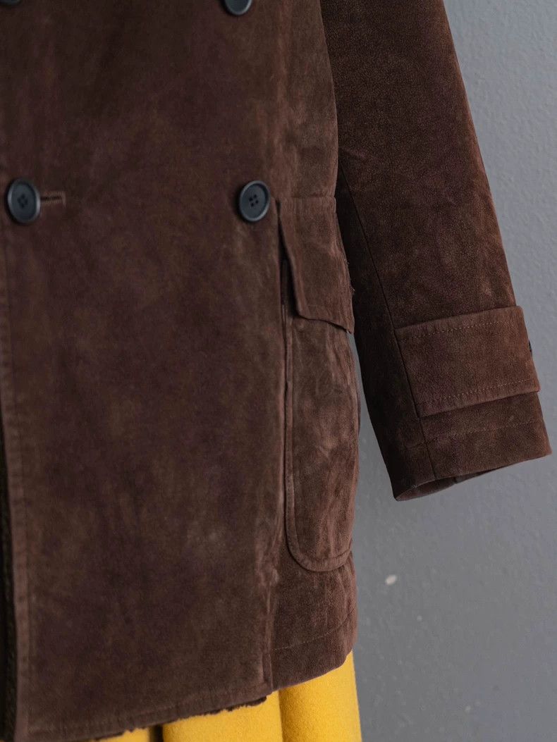Kenzo KENZO Brown suede fur collar coat vintage Size M / US 6-8 / IT 42-44 - 7 Thumbnail