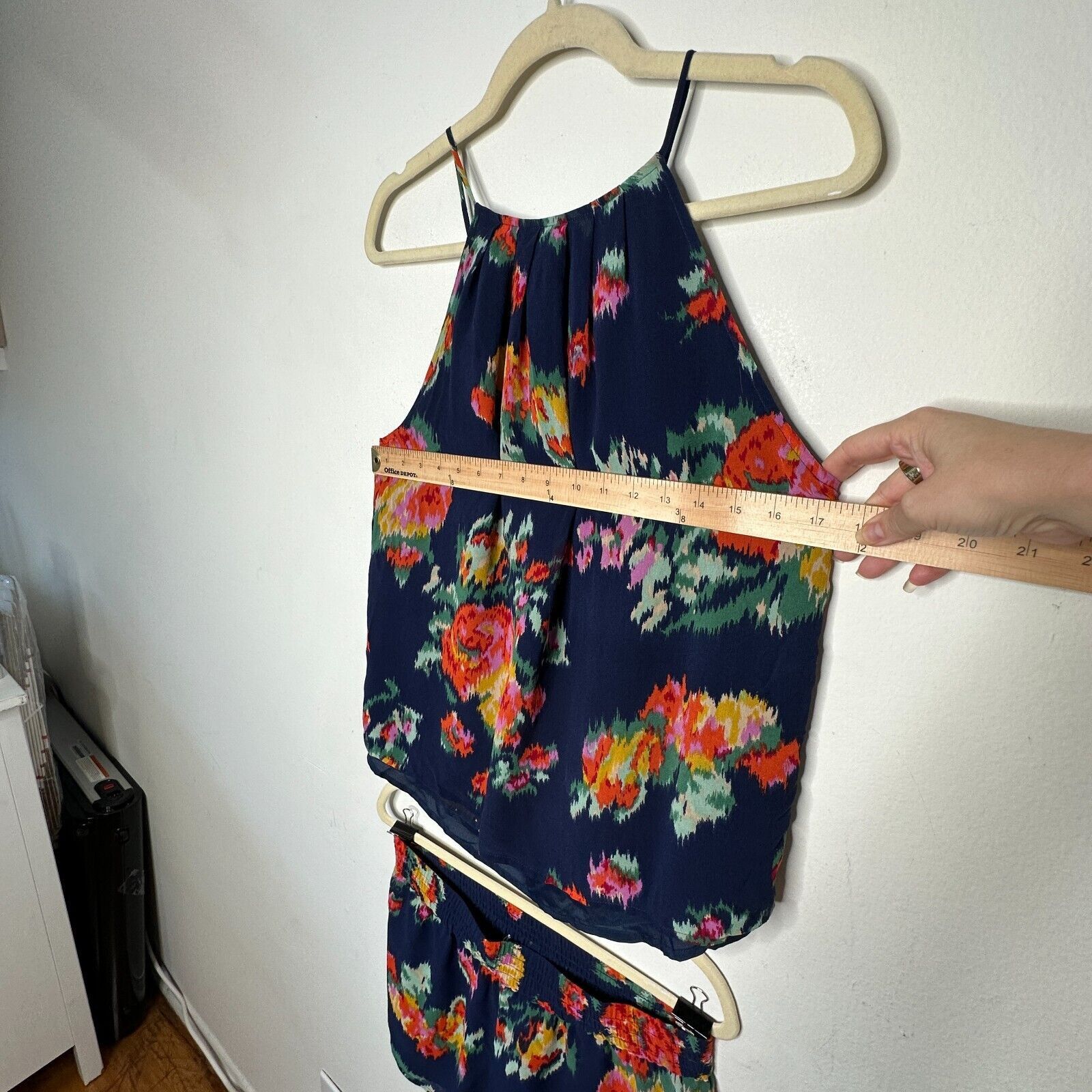 Joie Joie Navy Anatase 2pc Floral Top ( S ) Lanina Short ( M ) Size S / US 4 / IT 40 - 11 Thumbnail