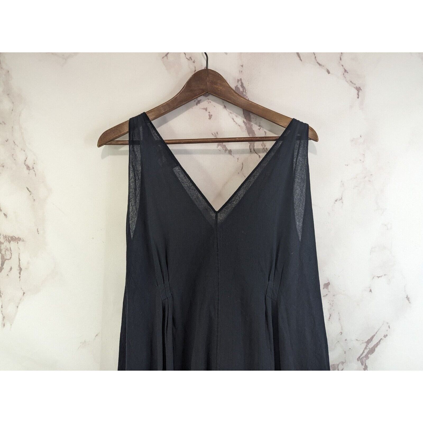& Other Stories & Other Stories Dress Womens 2 XS Black Crepe Flowy Size XS / US 0-2 / IT 36-38 - 7 Thumbnail