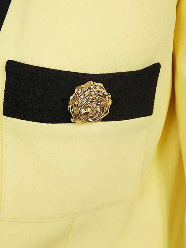 Balmain o1s1wg110825 Collarless jacket in Yellow Size M / US 6-8 / IT 42-44 - 3 Thumbnail