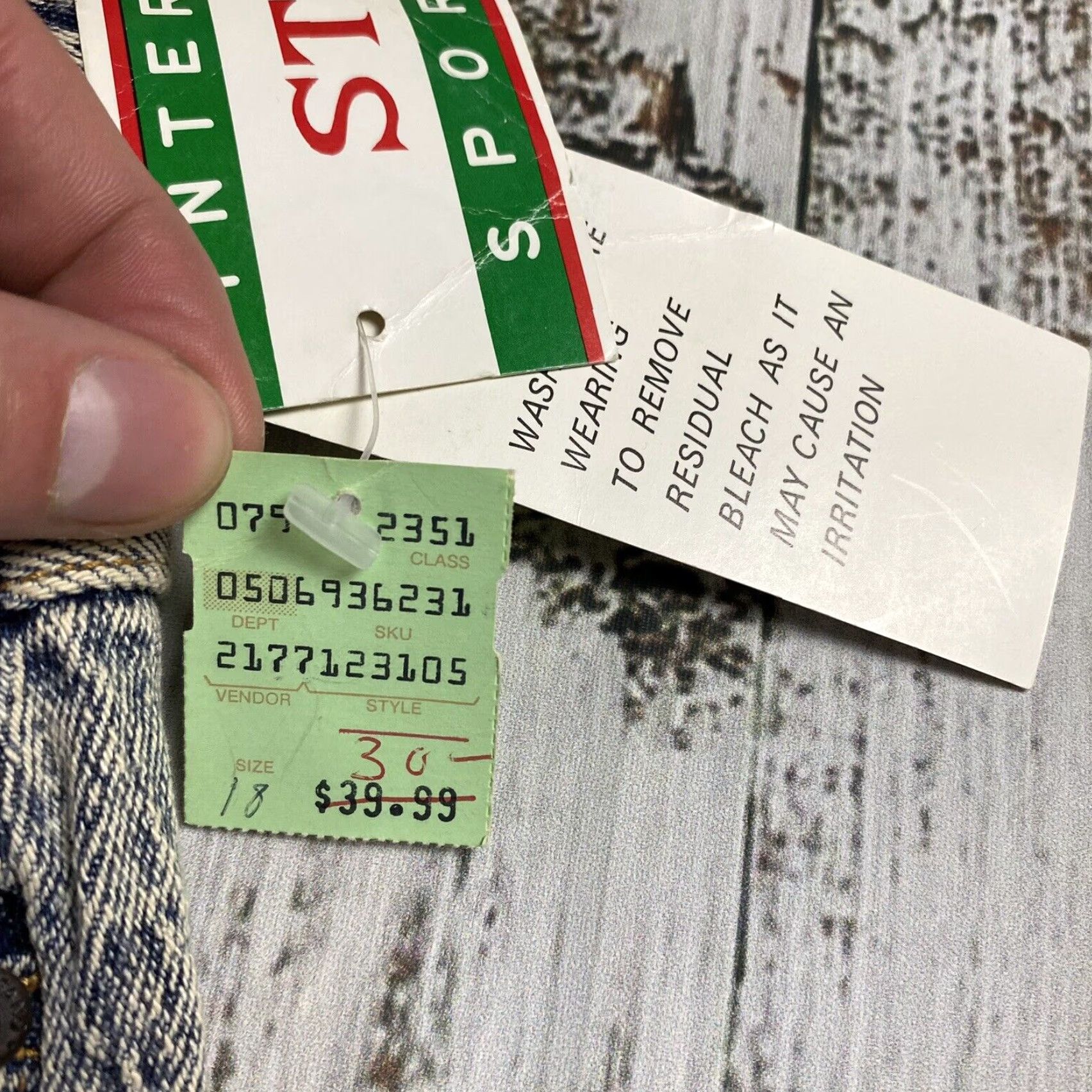 Vintage VINTAGE Stefano High Waist Acid Wash Tapered Stretch Denim Jeans Women's 18W 34 Inch Blue 90s Mom Size 24" / US 00 / IT 34 - 4 Thumbnail