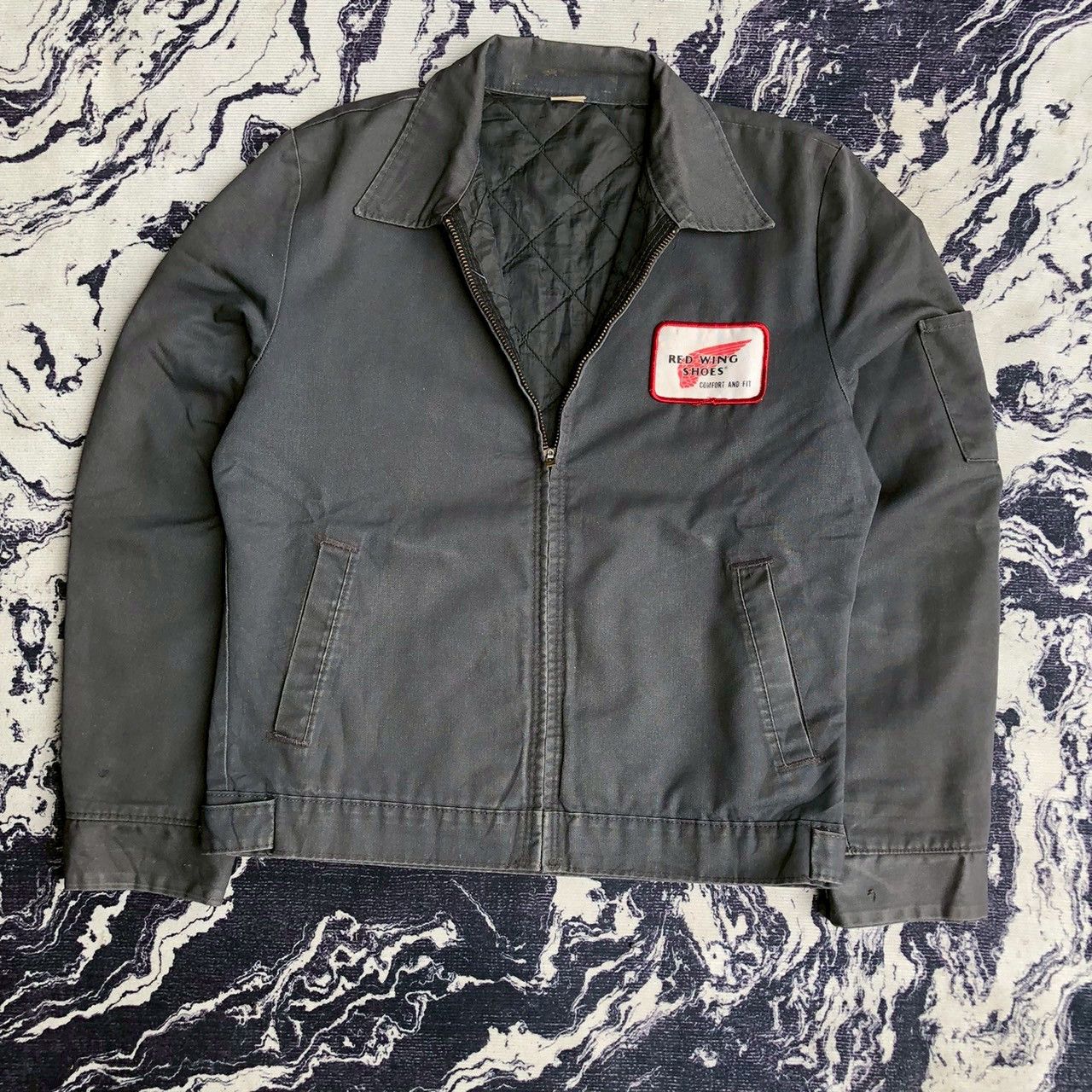 Vintage Red Wing Shoes Vintage 80s Work Jacket Quilted Lining Size US M / EU 48-50 / 2 - 1 Thumbnail