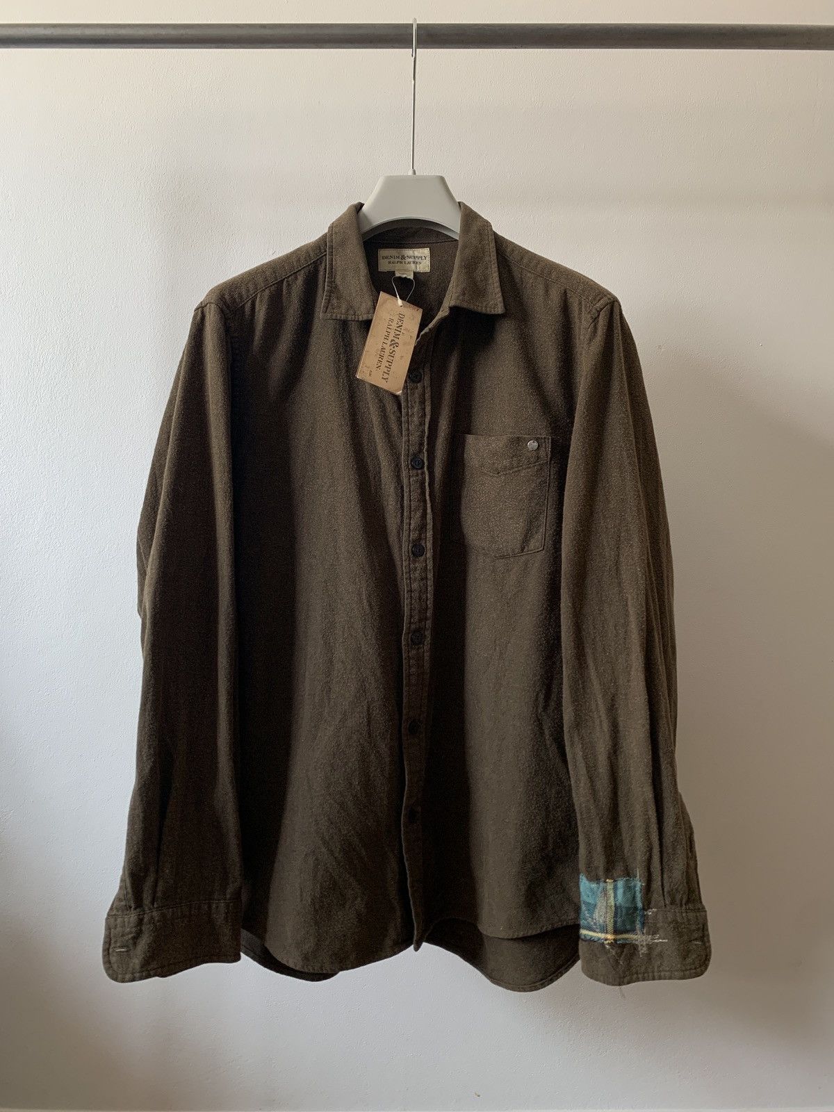 RRL Ralph Lauren Vintage RL Ralph Lauren Denim&Supply Patchwork Shirt Size US M / EU 48-50 / 2 - 1 Thumbnail