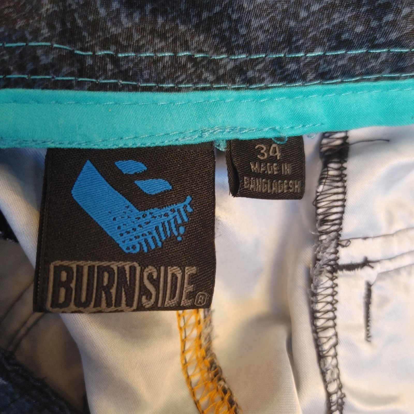 Burnside Burnside Men's Gray 34 Cargo Knee Length Board Shorts Size US 34 / EU 50 - 3 Thumbnail