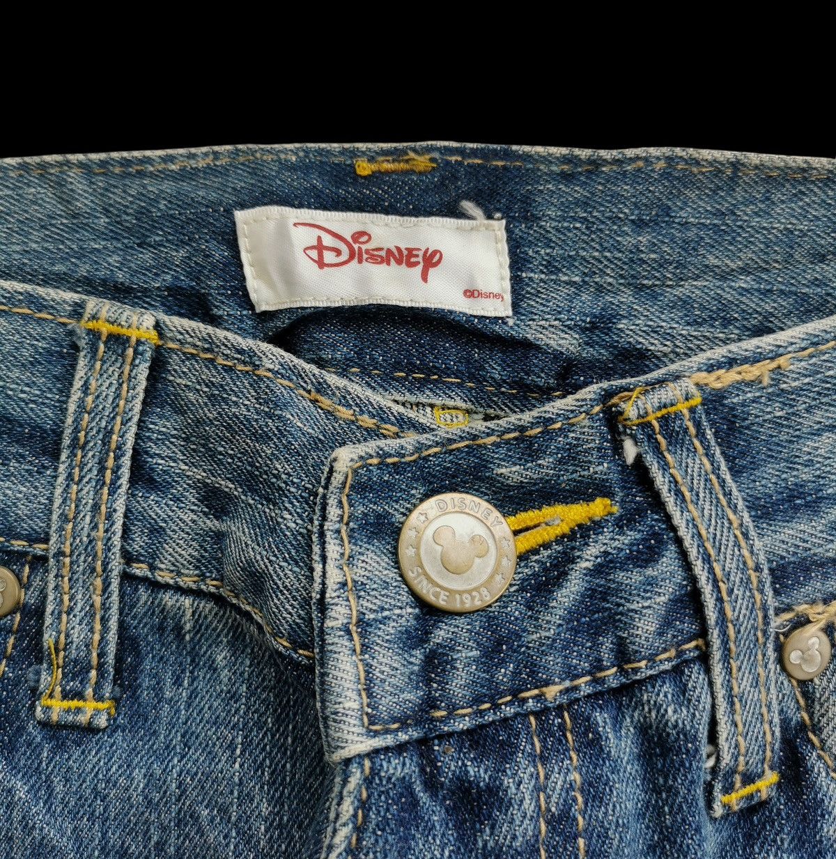 Mickey Mouse Disney Mickey Mouse Ripped Denim Pants Size US 29 - 6 Thumbnail