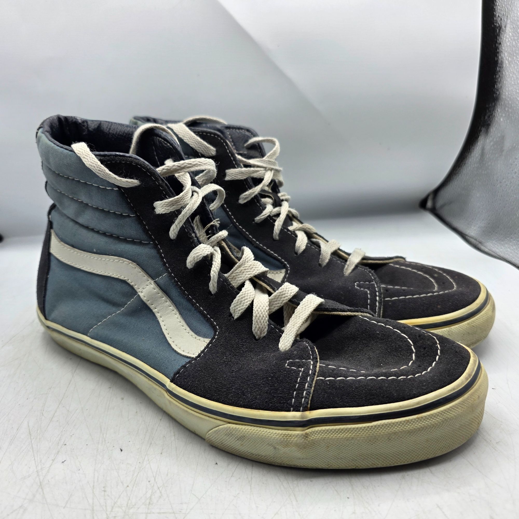 Vans Vans Old Skool Mens Size 12 Blue Black Sneaker Shoes High To Size US 12 / EU 45 - 1 Thumbnail