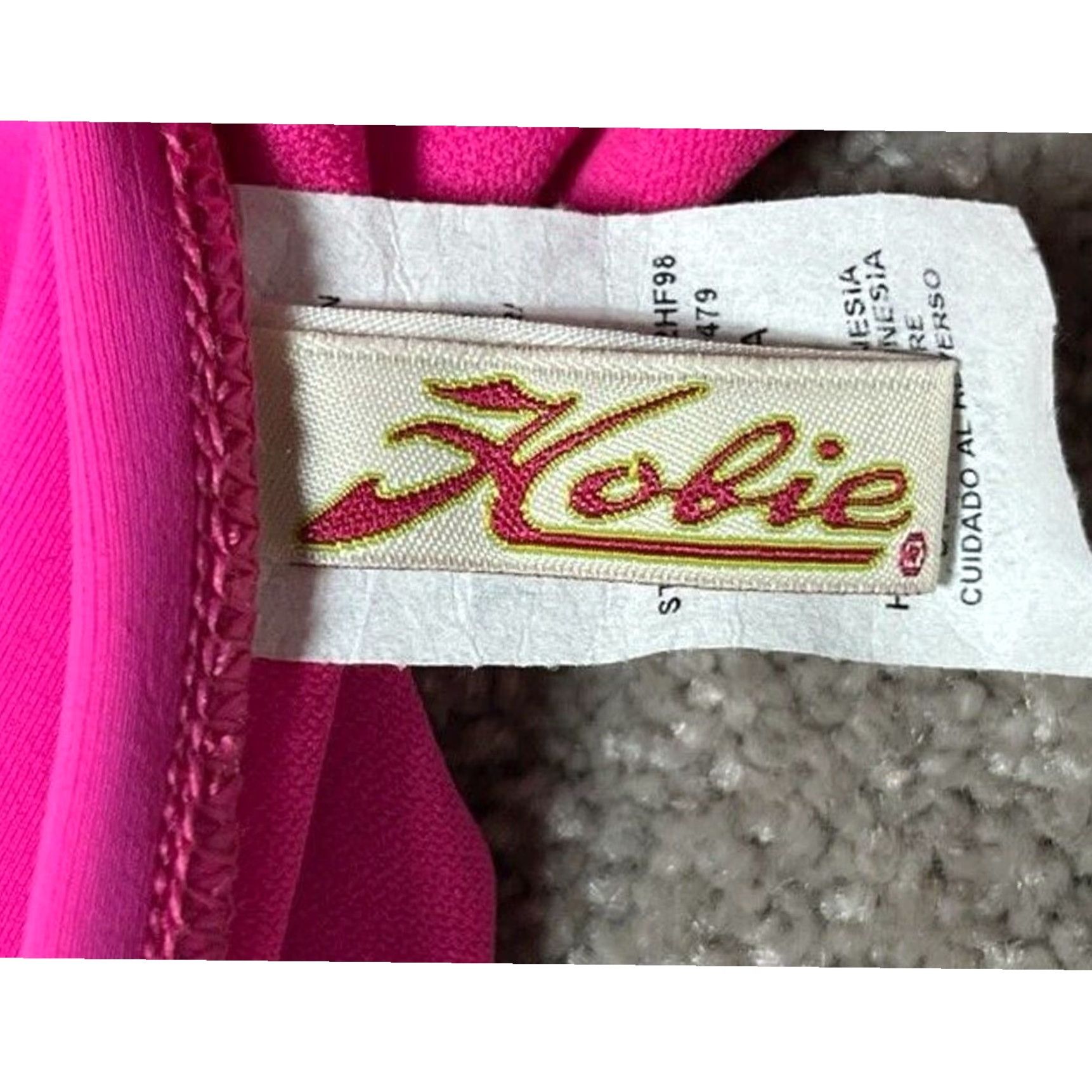 Vintage Hobie Cheeky Bikini Swim Bottom XL Hot Pink Sporty Women Regular Nylon Blend Solid Size 40" / US 18 - 5 Thumbnail