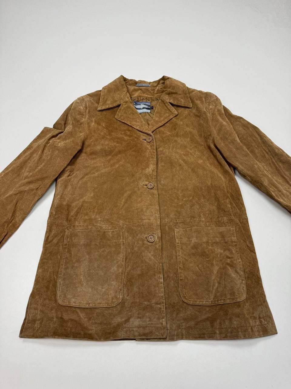 Vera Pelle Vintage Italian Suede Leather Coat by Tentazioni di Pelle Size US M / EU 48-50 / 2 - 2 Thumbnail