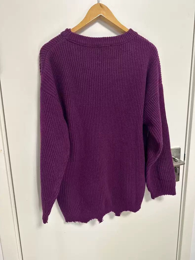 Raf Simons Raf Simons Raf Simons FW16 "B" distressed sweater-2507 Size US L / EU 52-54 / 3 - 2 Thumbnail