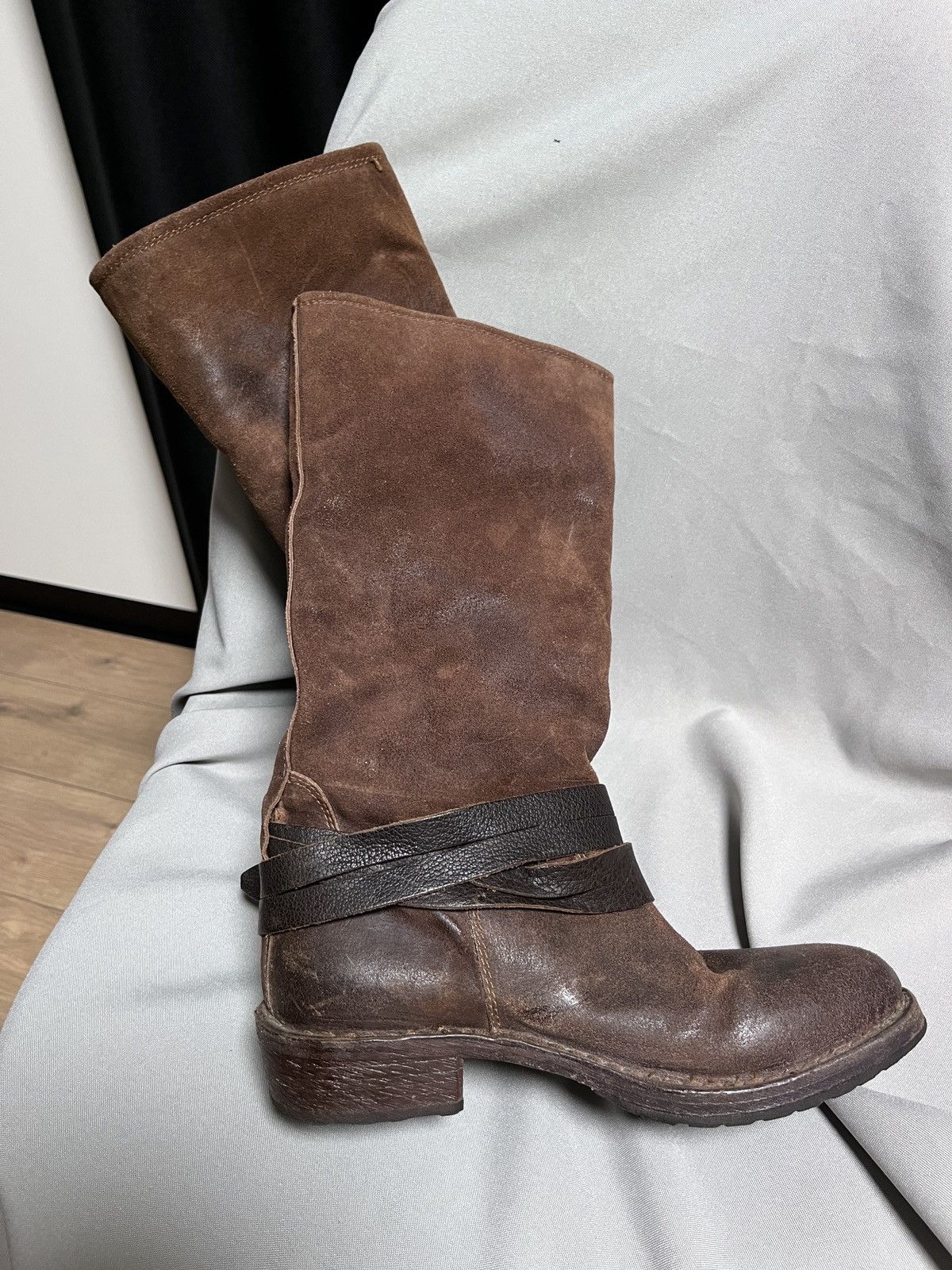 MoMA Moma Avant Garde Brown Leather + Fur Inside Warm Boots Size US 6 / IT 36 - 16 Thumbnail