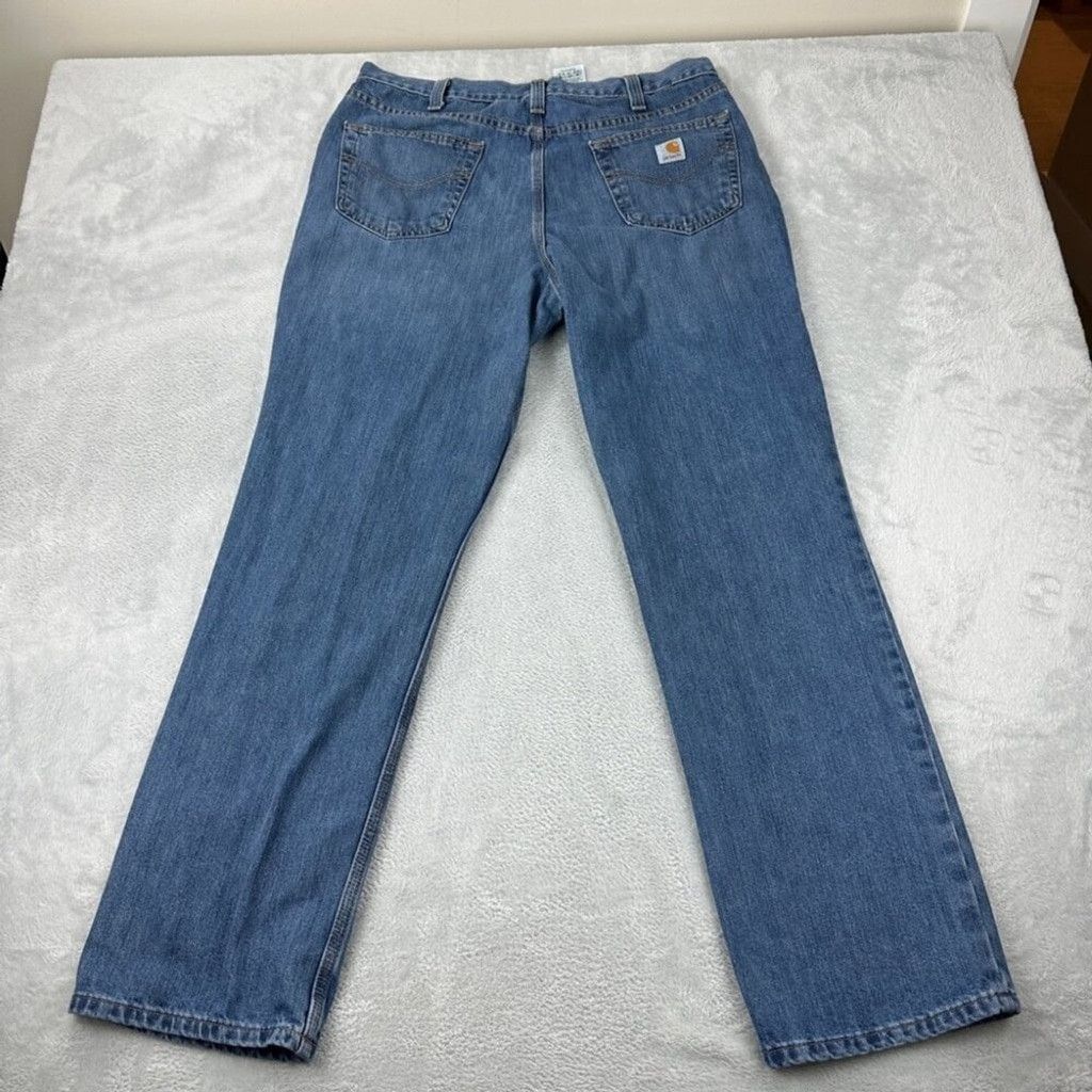 Carhartt Carhartt Men's Size 36 W x 32 L Denim Relax Jeans Zipper Fly Size US 36 / EU 52 - 4 Thumbnail