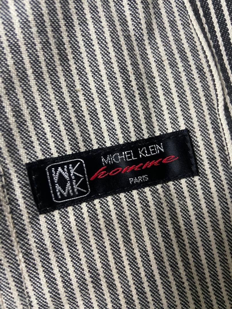 Michel Klein Michel Klein Homme Stripes Jacket with Hidden Button (172) Size US XS / EU 42 / 0 - 7 Thumbnail