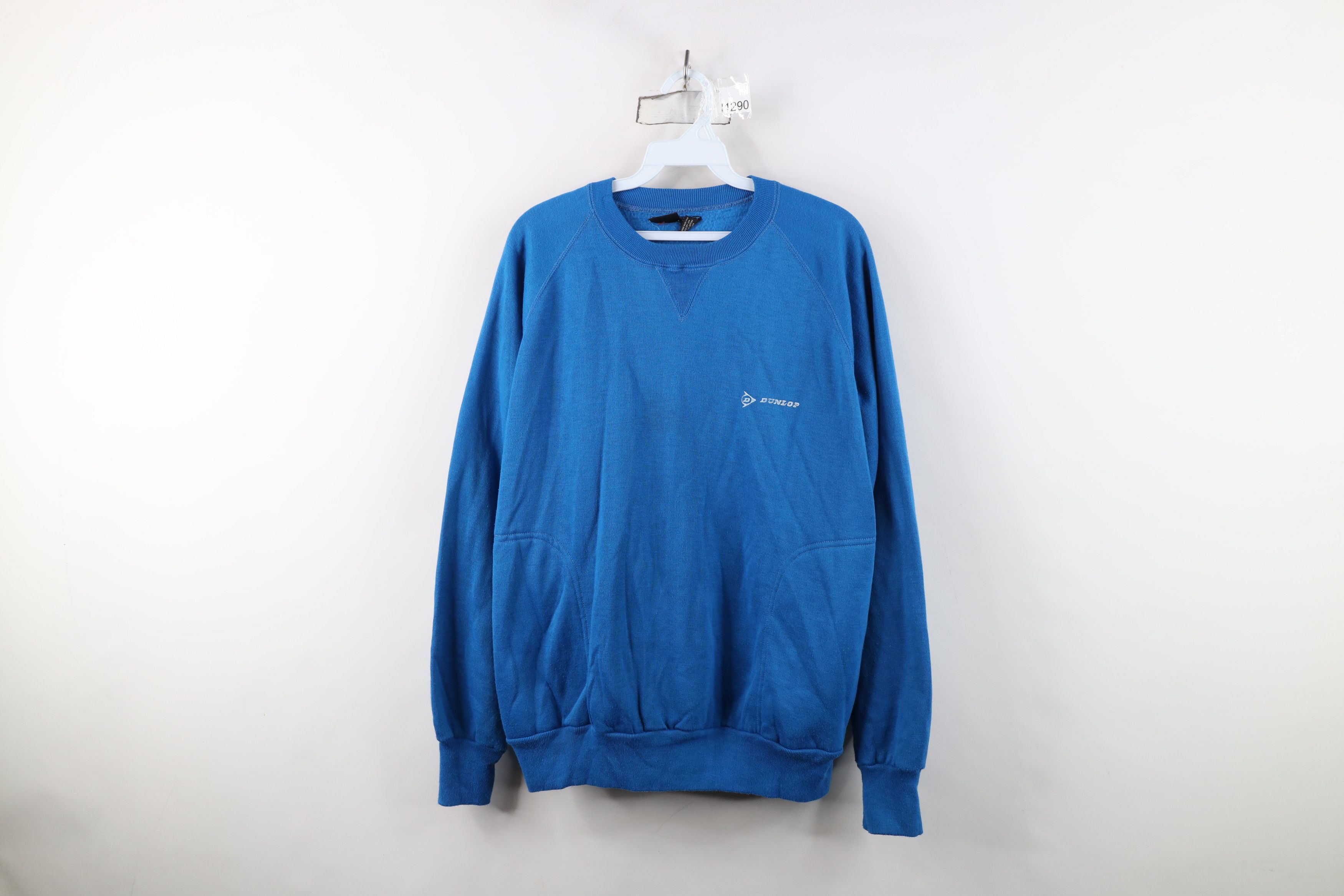 Vintage Vintage 80s 90s Streetwear Tennis Sweatshirt Royal Blue Size US L / EU 52-54 / 3 - 1 Thumbnail